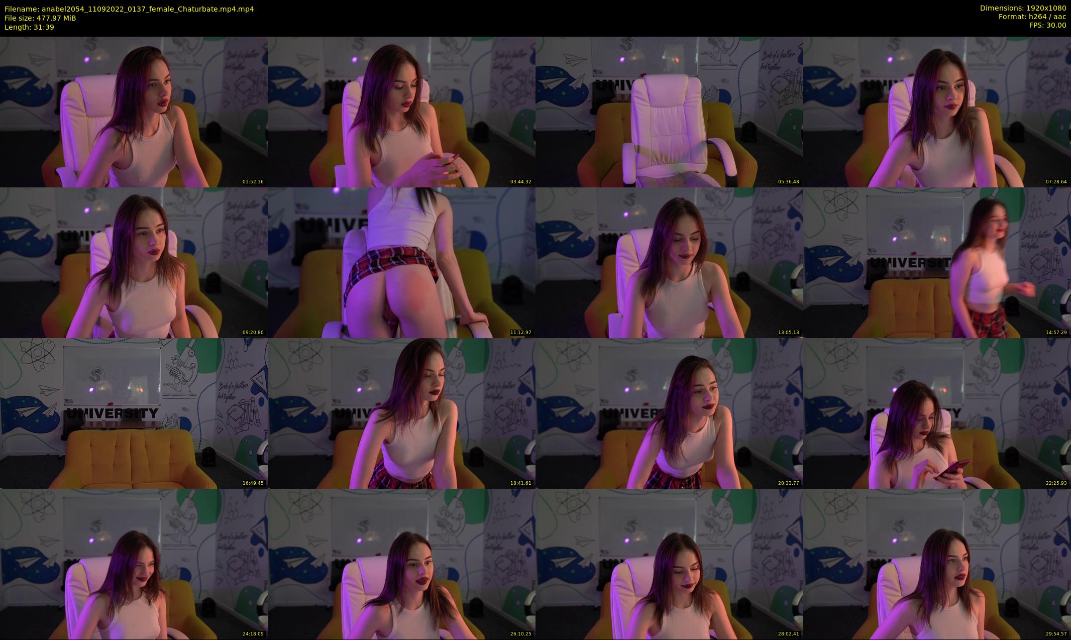 anabel2054 — 32 minute Chaturbate female cam show recording, 1080p, Sep 11, 2022
