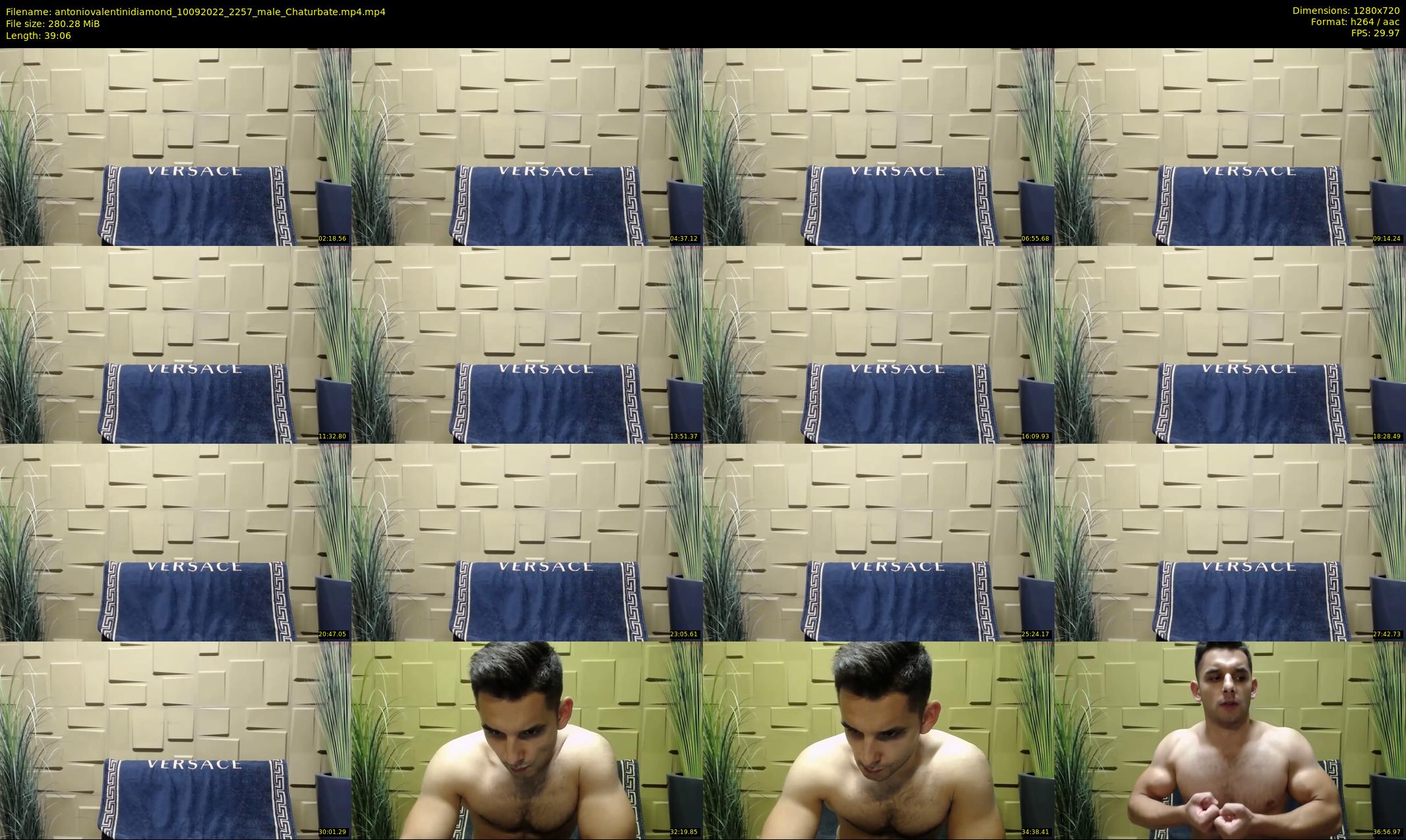 antoniovalentinidiamond — 40 minute Chaturbate male cam show recording, 720p, Sep 10, 2022