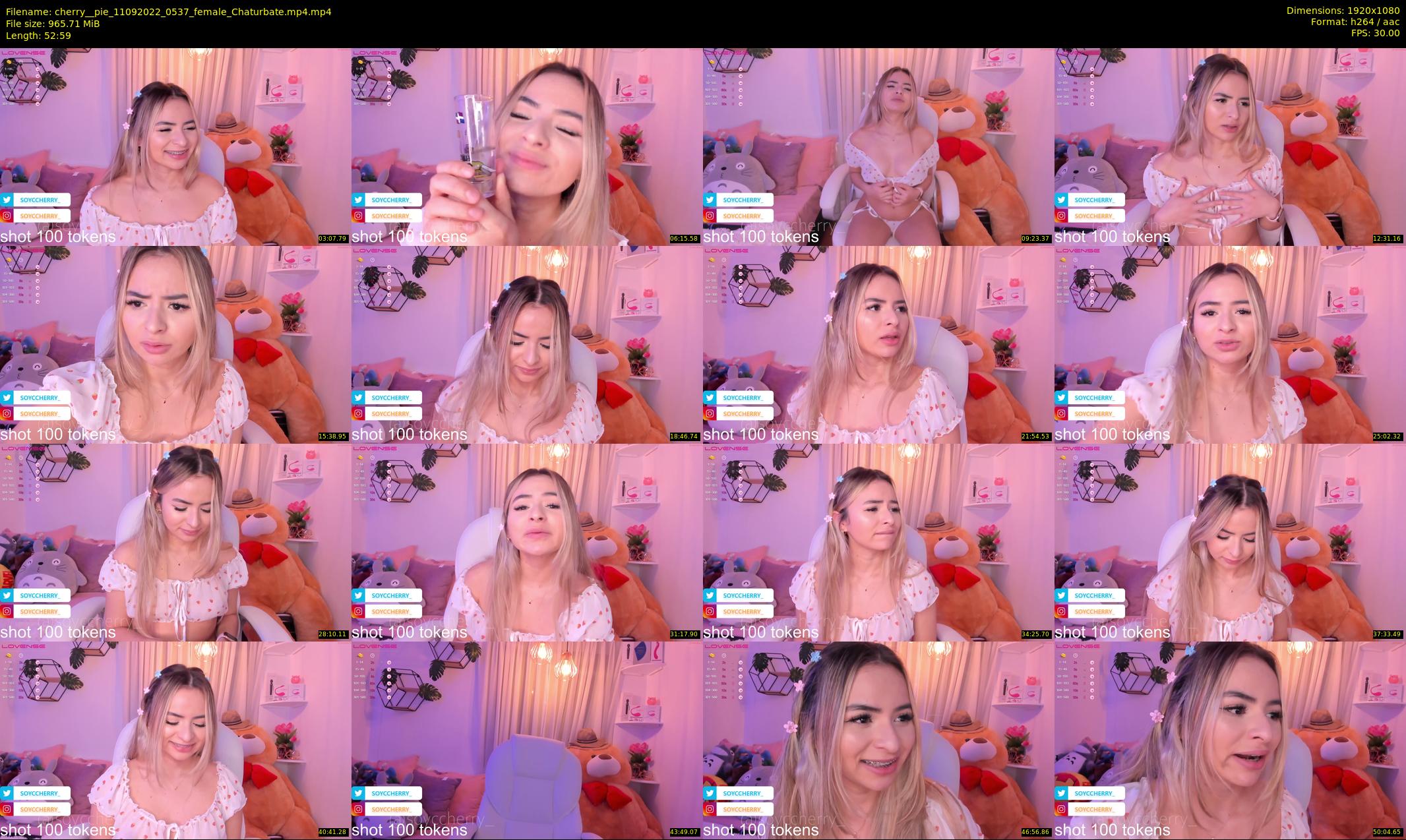 cherry__pie — 53 minute Chaturbate female cam show recording, 1080p, Sep 11, 2022