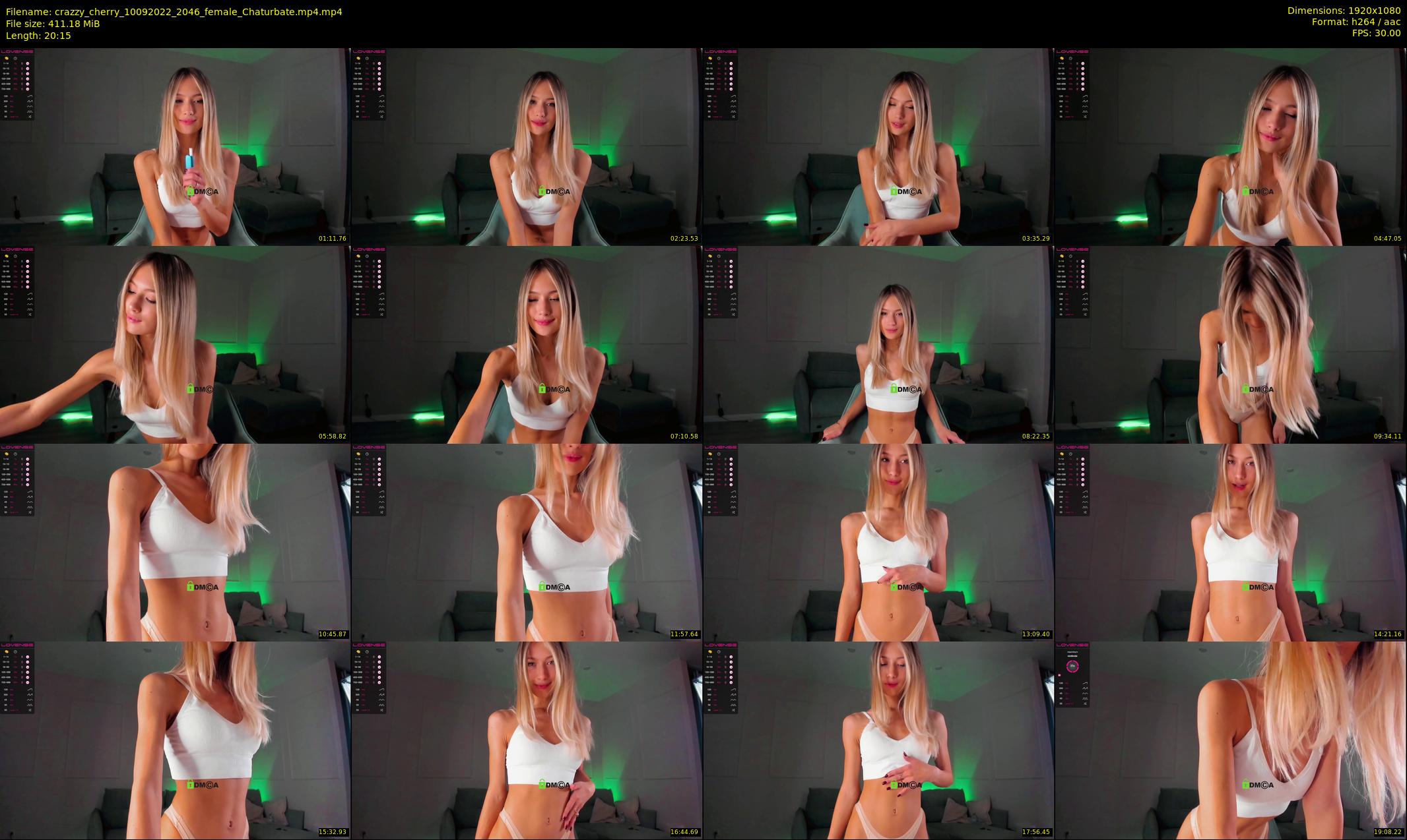 crazzy_cherry — 21 minute Chaturbate female cam show recording, 1080p, Sep 10, 2022