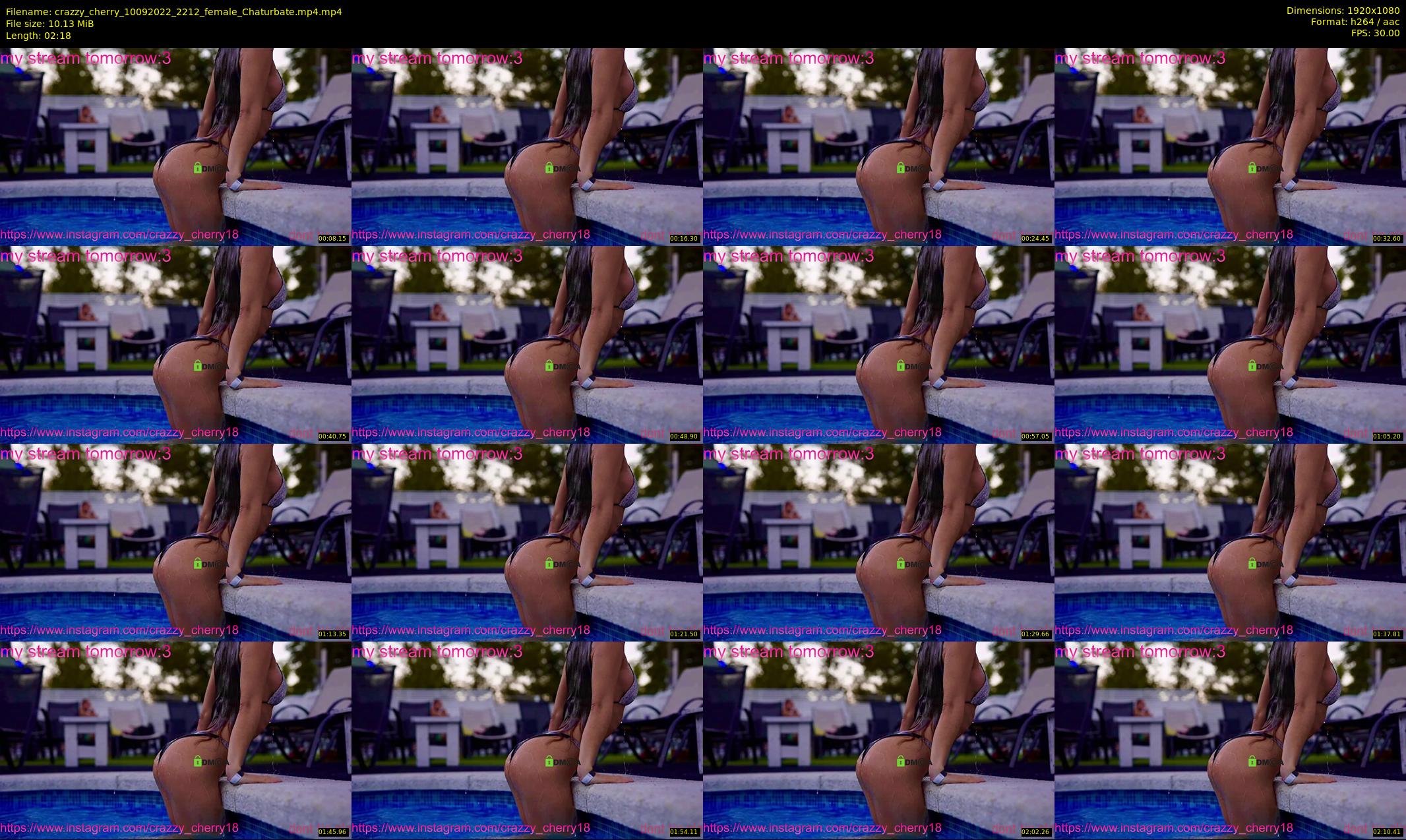crazzy_cherry — 3 minute Chaturbate female cam show recording, 1080p, Sep 10, 2022