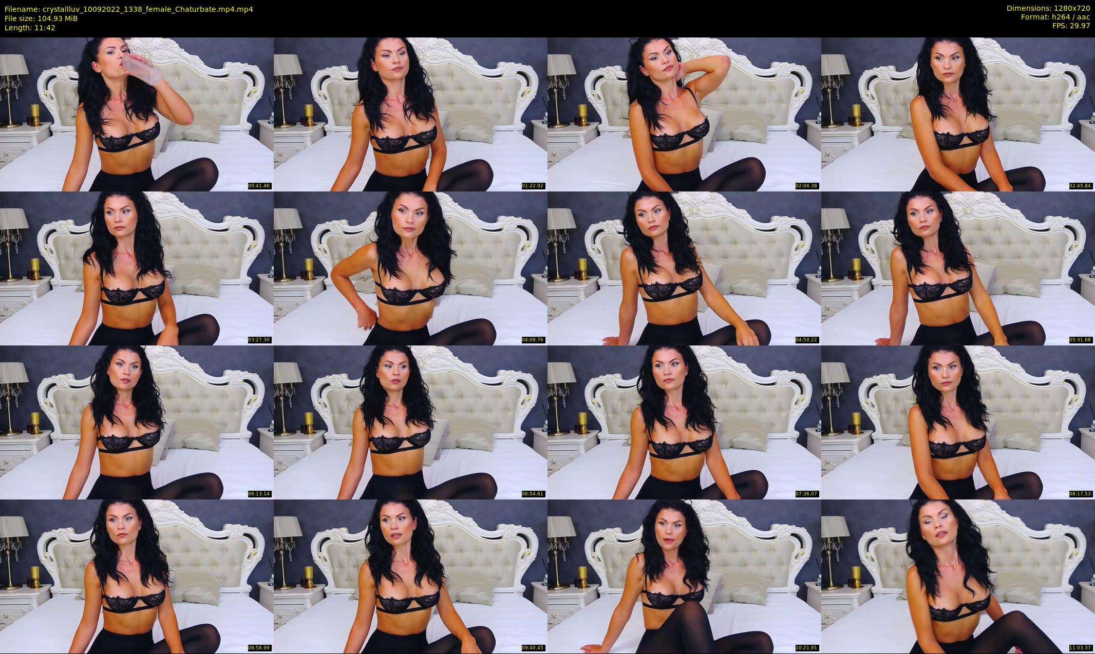 crystallluv — 12 minute Chaturbate female cam show recording, 720p, Sep 10, 2022