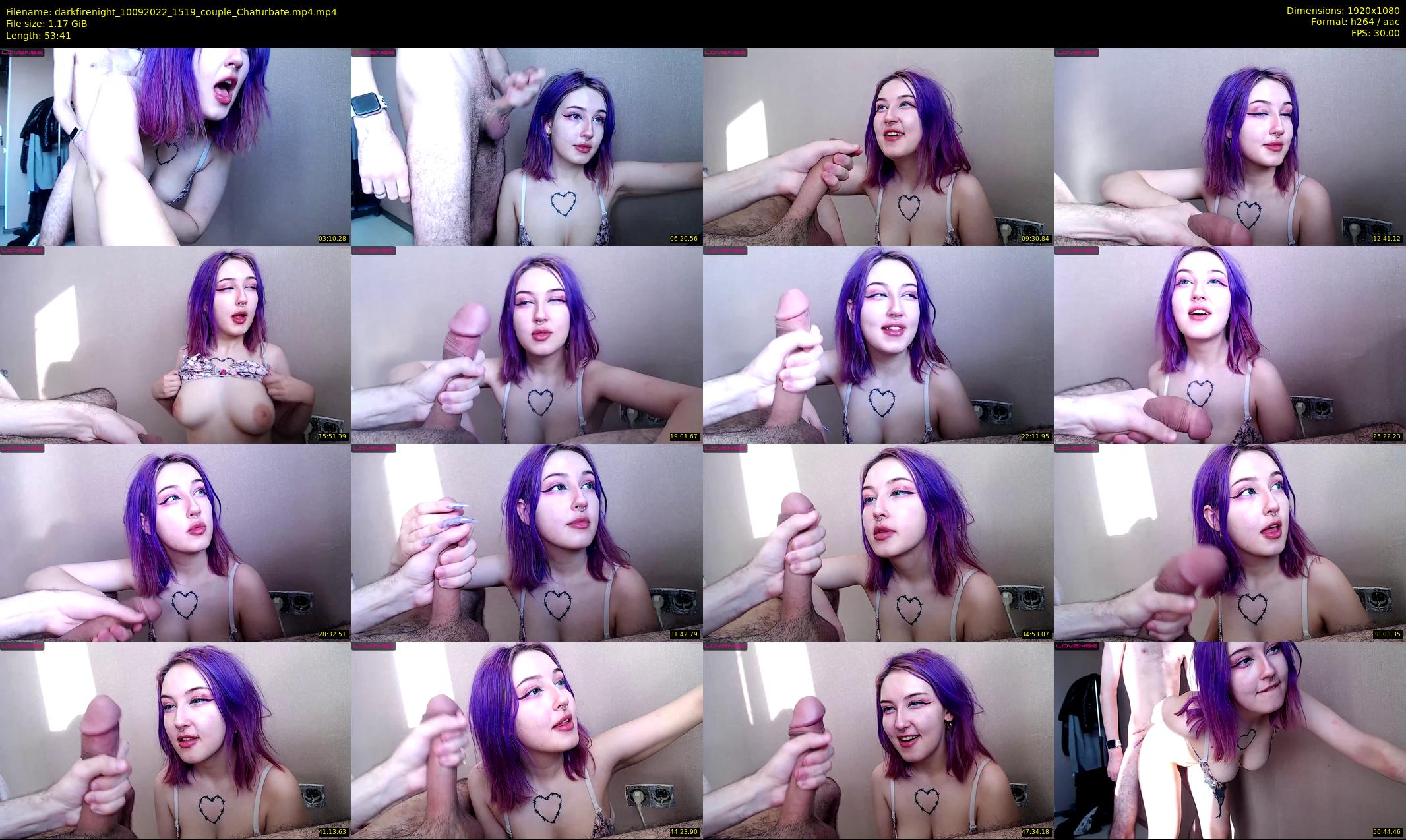 darkfirenight — 54 minute Chaturbate couple cam show recording, 1080p, Sep 10, 2022