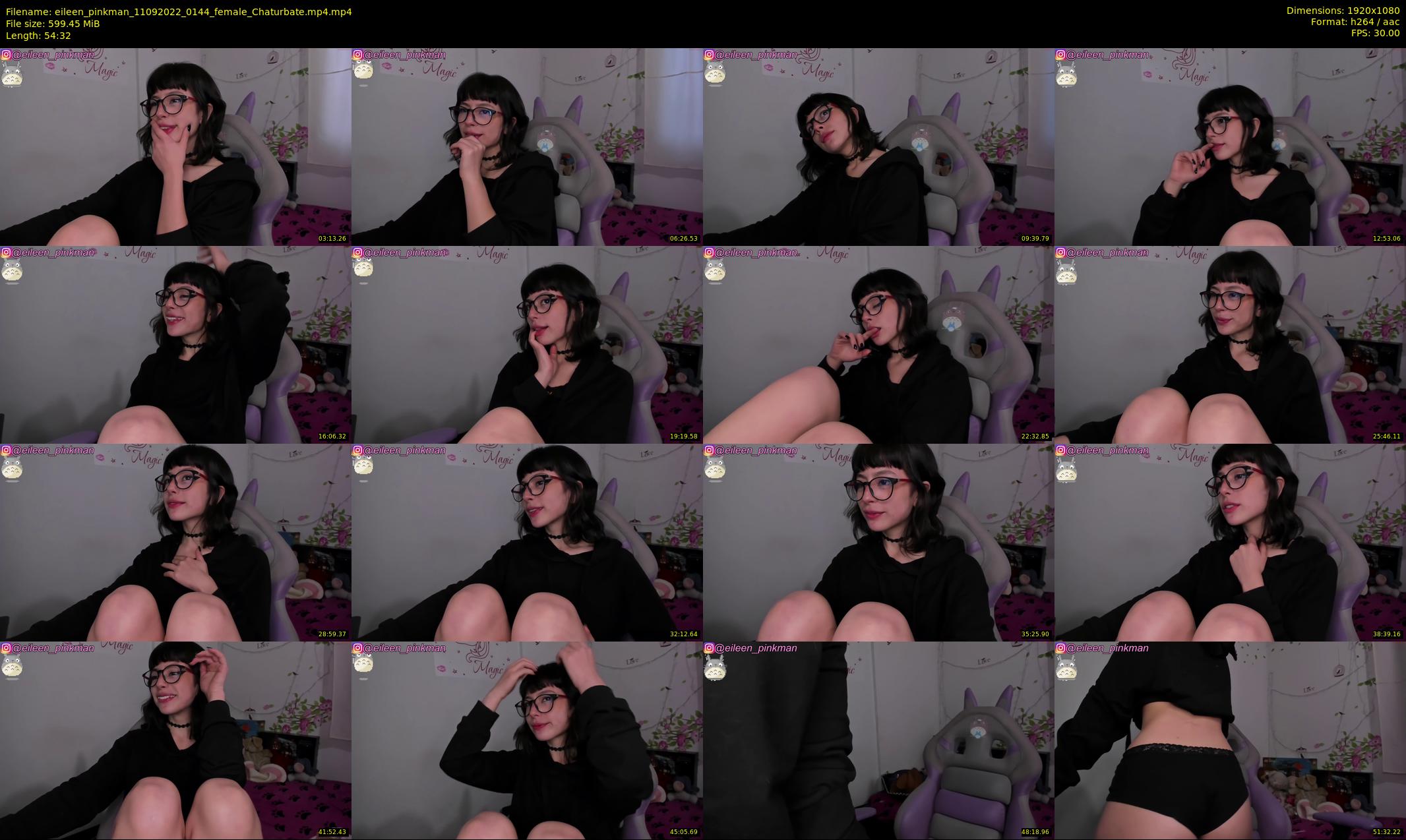 eileen_pinkman — 55 minute Chaturbate female cam show recording, 1080p, Sep 11, 2022