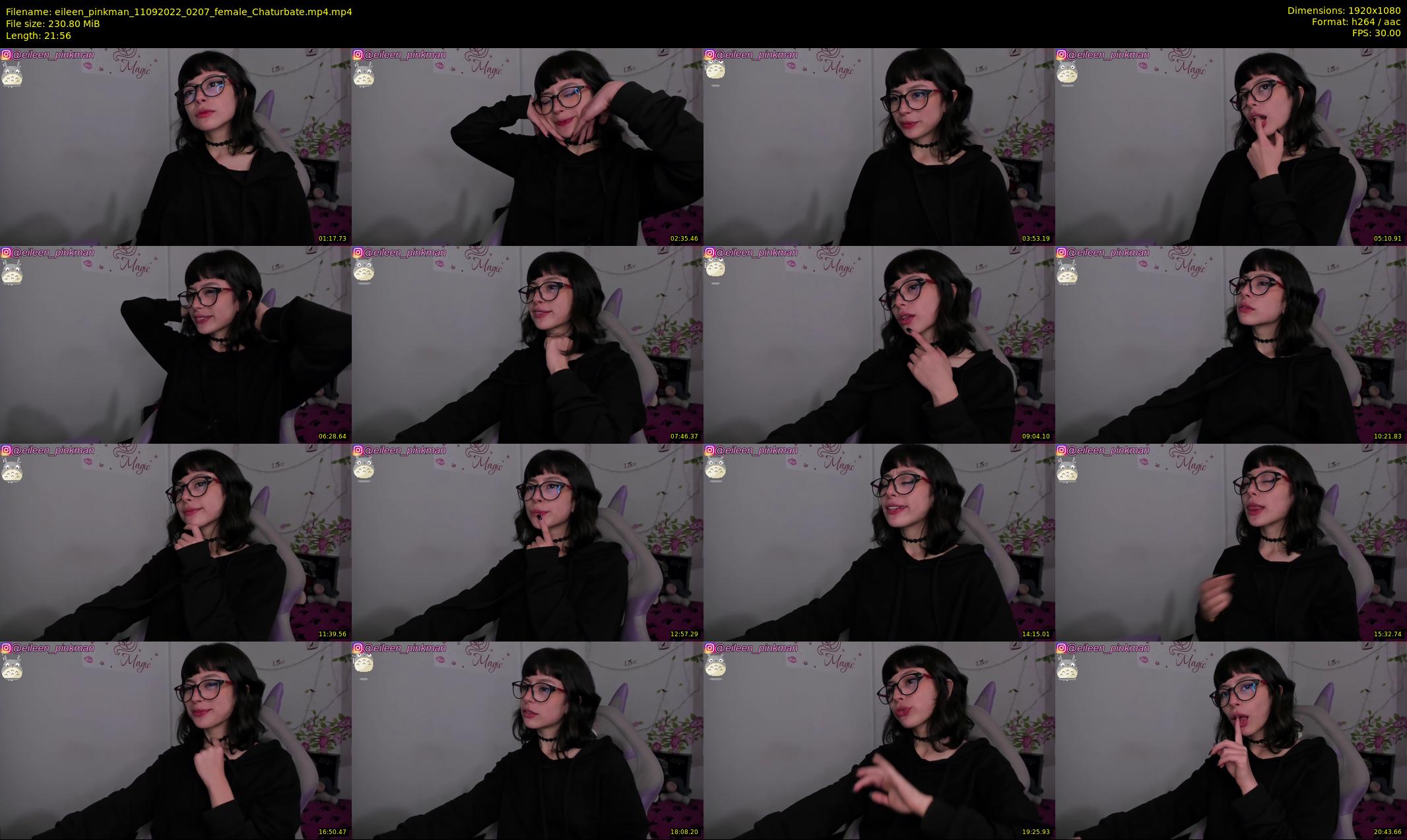 eileen_pinkman — 22 minute Chaturbate female cam show recording, 1080p, Sep 11, 2022