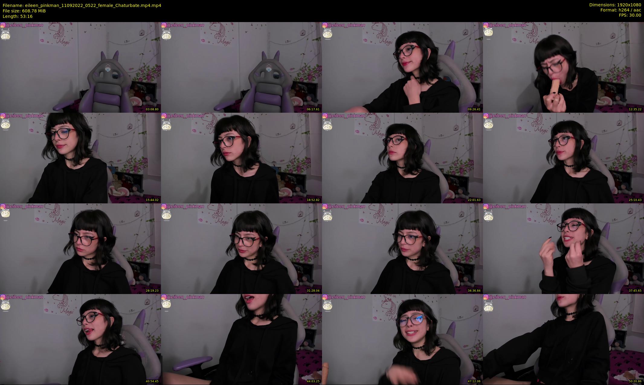 eileen_pinkman — 54 minute Chaturbate female cam show recording, 1080p, Sep 11, 2022