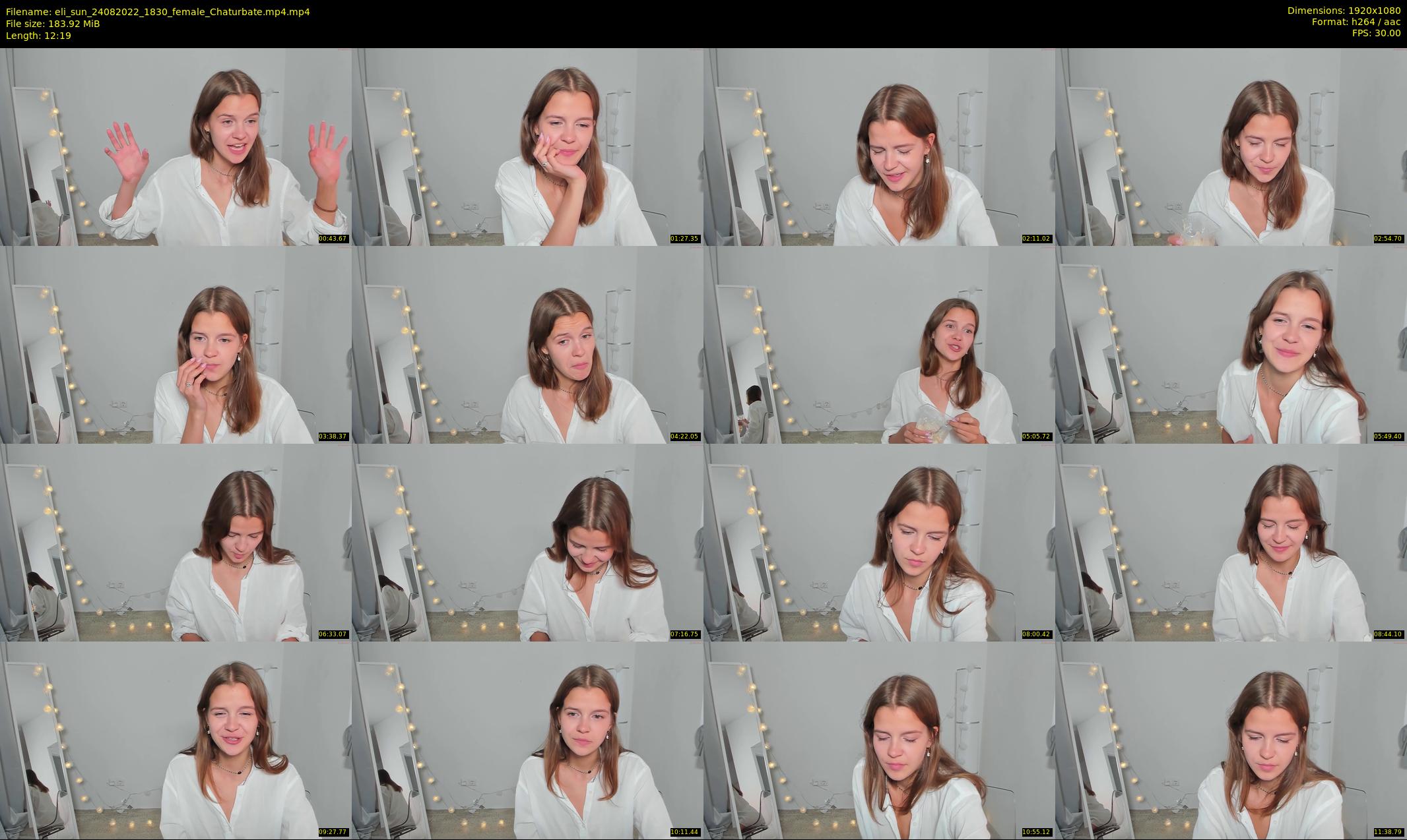 eli_sun — 13 minute Chaturbate female cam show recording, 1080p, Aug 24, 2022