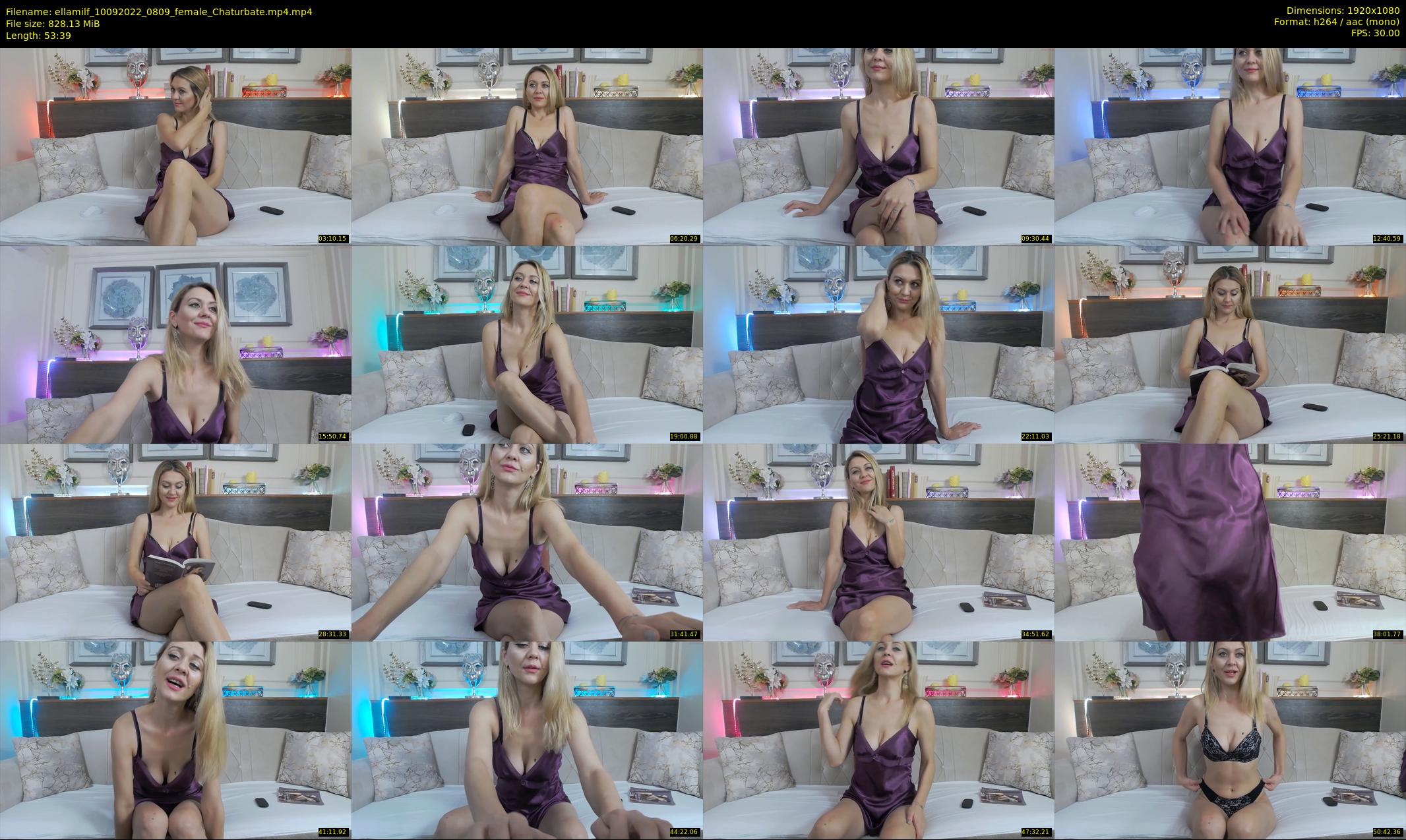 ellamilf — 54 minute Chaturbate female cam show recording, 1080p, Sep 10, 2022