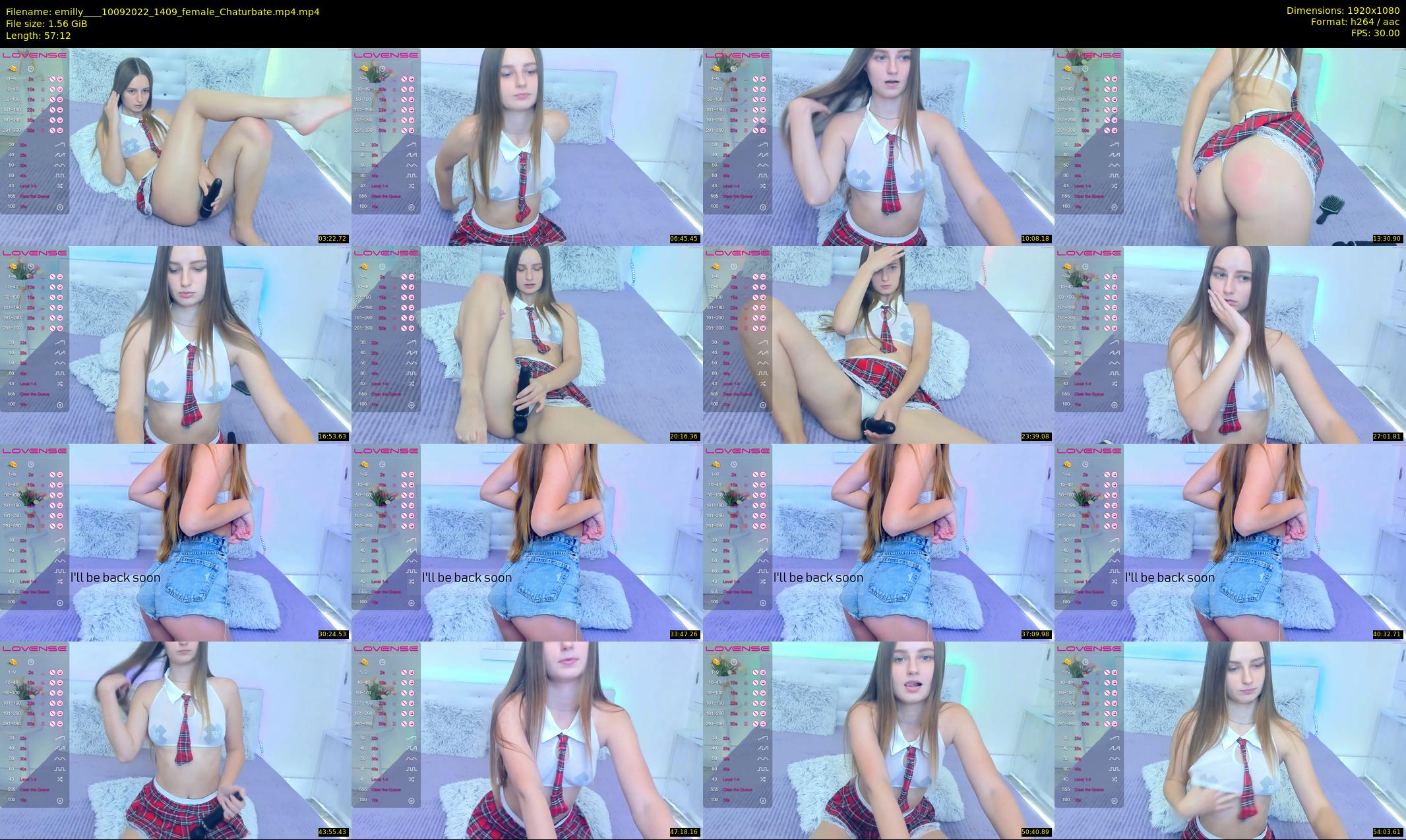 emilly___ — 58 minute Chaturbate female cam show recording, 1080p, Sep 10, 2022