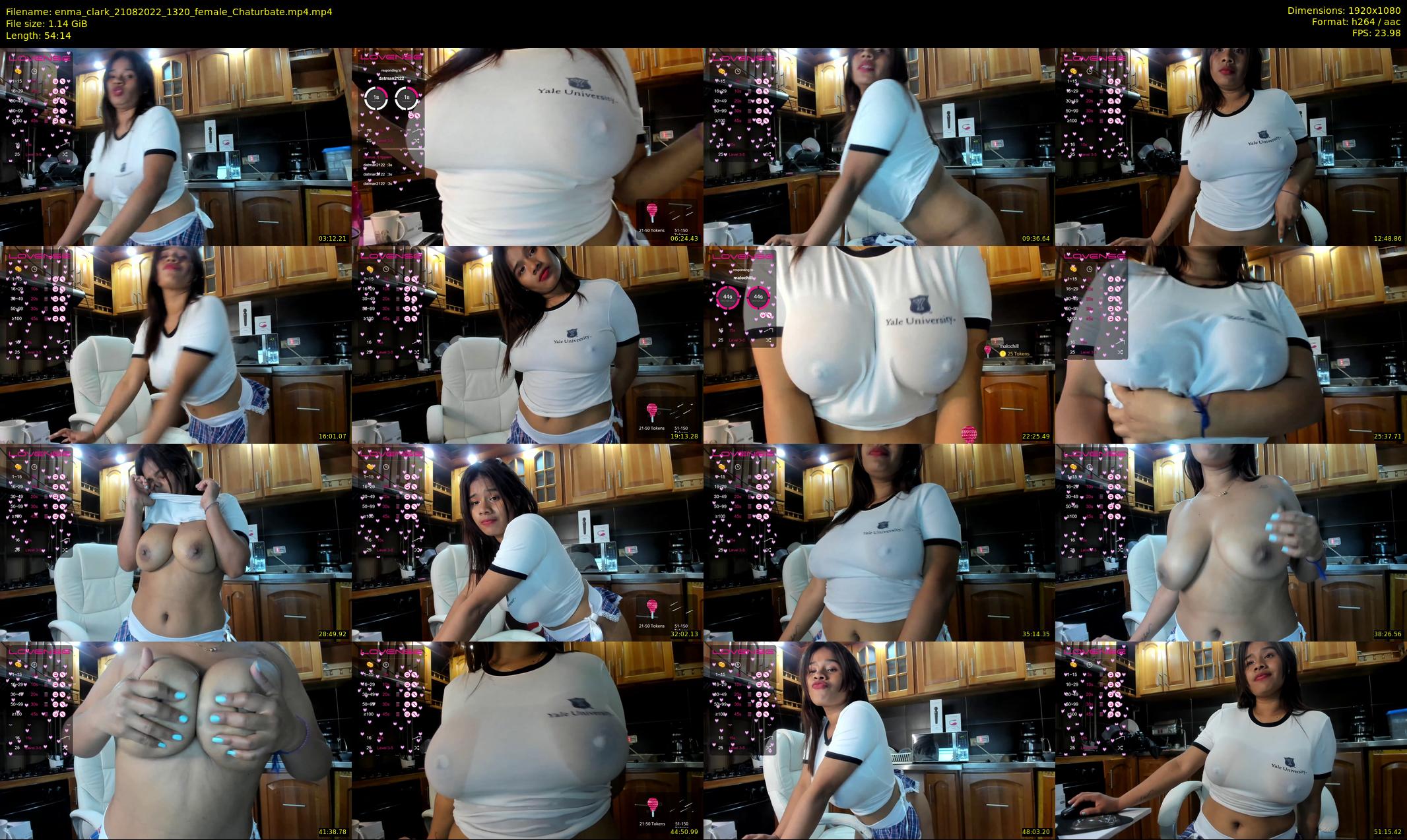 enma_clark — 55 minute Chaturbate female cam show recording, 1080p, Aug 21, 2022