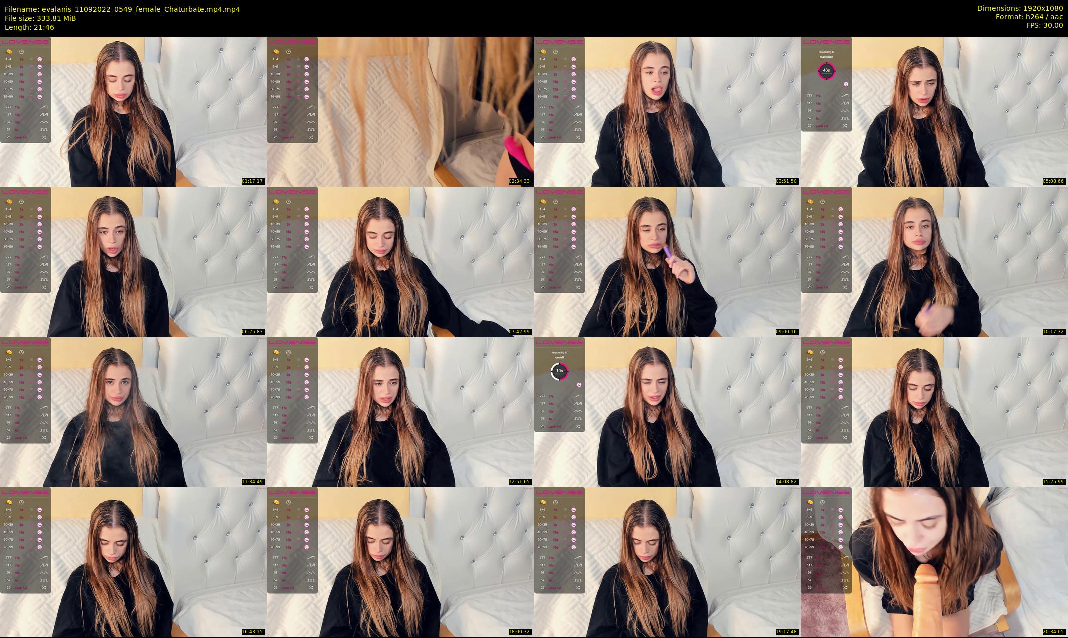 evalanis — 22 minute Chaturbate couple cam show recording, 1080p, Sep 11, 2022
