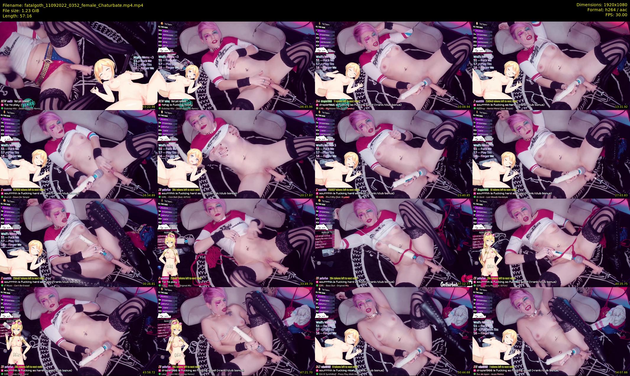 fatalgoth — 58 minute Chaturbate couple cam show recording, 1080p, Sep 11, 2022