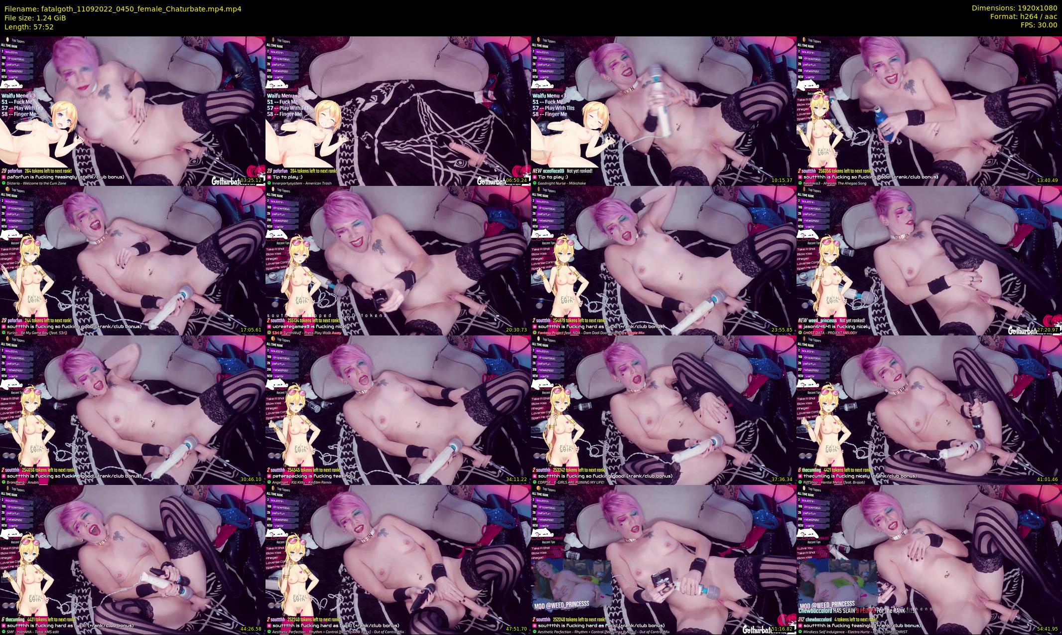 fatalgoth — 58 minute Chaturbate couple cam show recording, 1080p, Sep 11, 2022