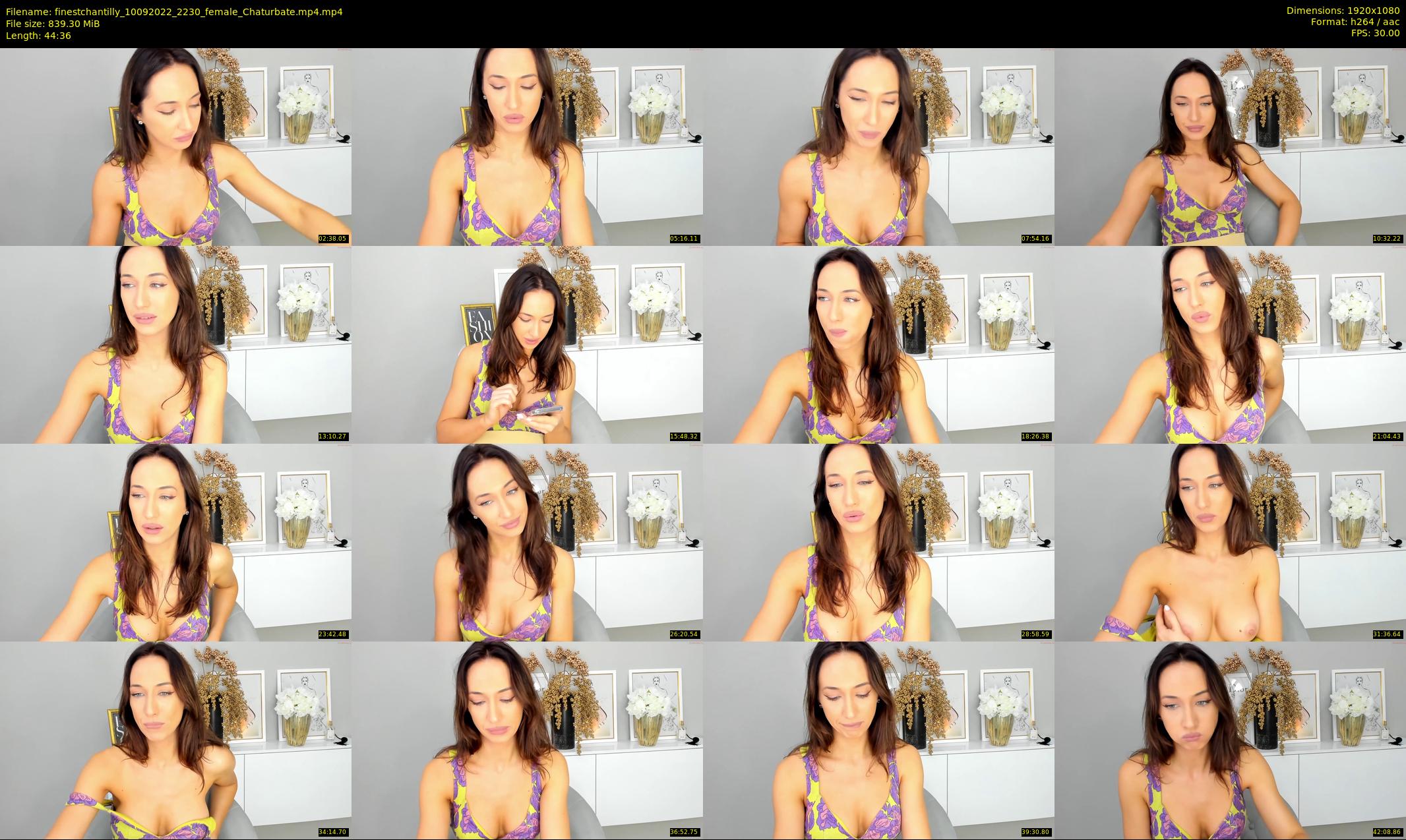 finestchantilly — 45 minute Chaturbate female cam show recording, 1080p, Sep 10, 2022