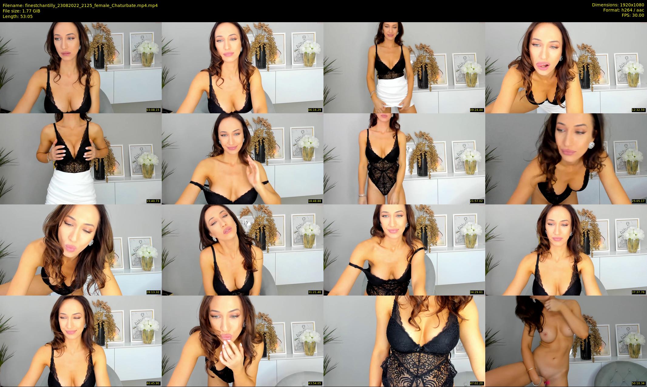 finestchantilly — 54 minute Chaturbate female cam show recording, 1080p, Aug 23, 2022