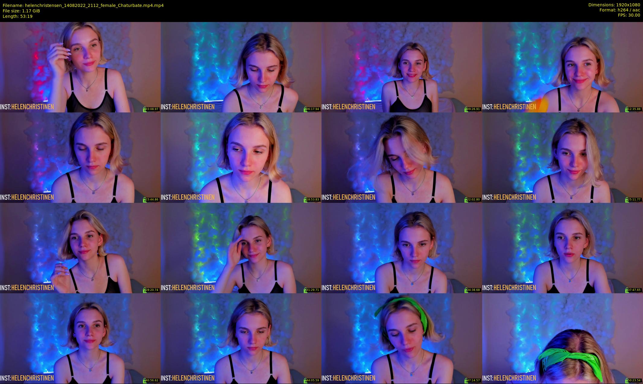 helenchristensen — 54 minute Chaturbate female cam show recording, 1080p, Aug 14, 2022