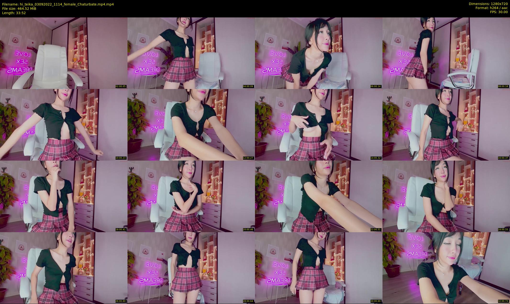hi_teika — 34 minute Chaturbate female cam show recording, 720p, Sep 3, 2022