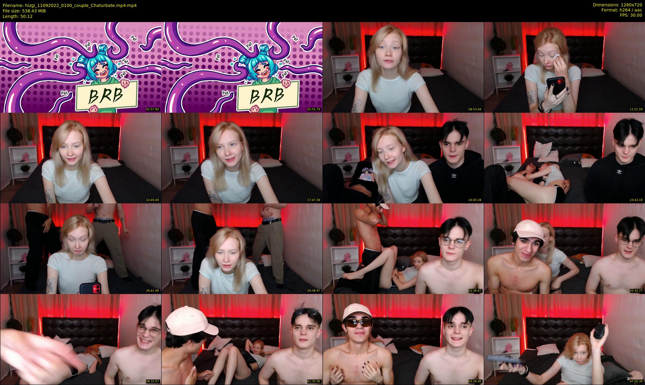 hizgi — 51 minute Chaturbate couple cam show recording, 720p, Sep 11, 2022