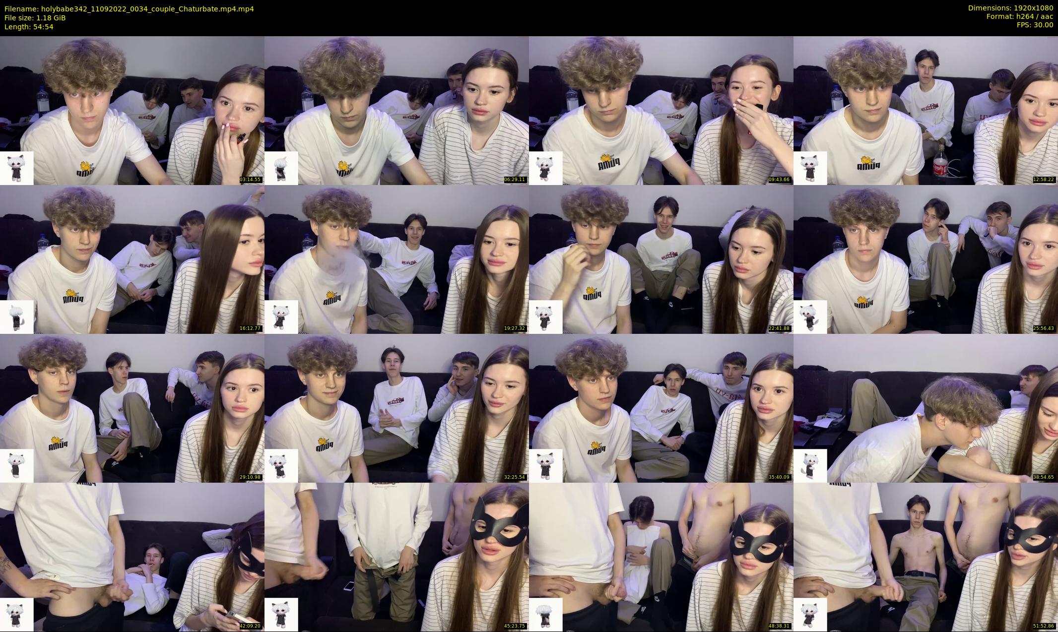 holybabe342 — 55 minute Chaturbate couple cam show recording, 1080p, Sep 11, 2022