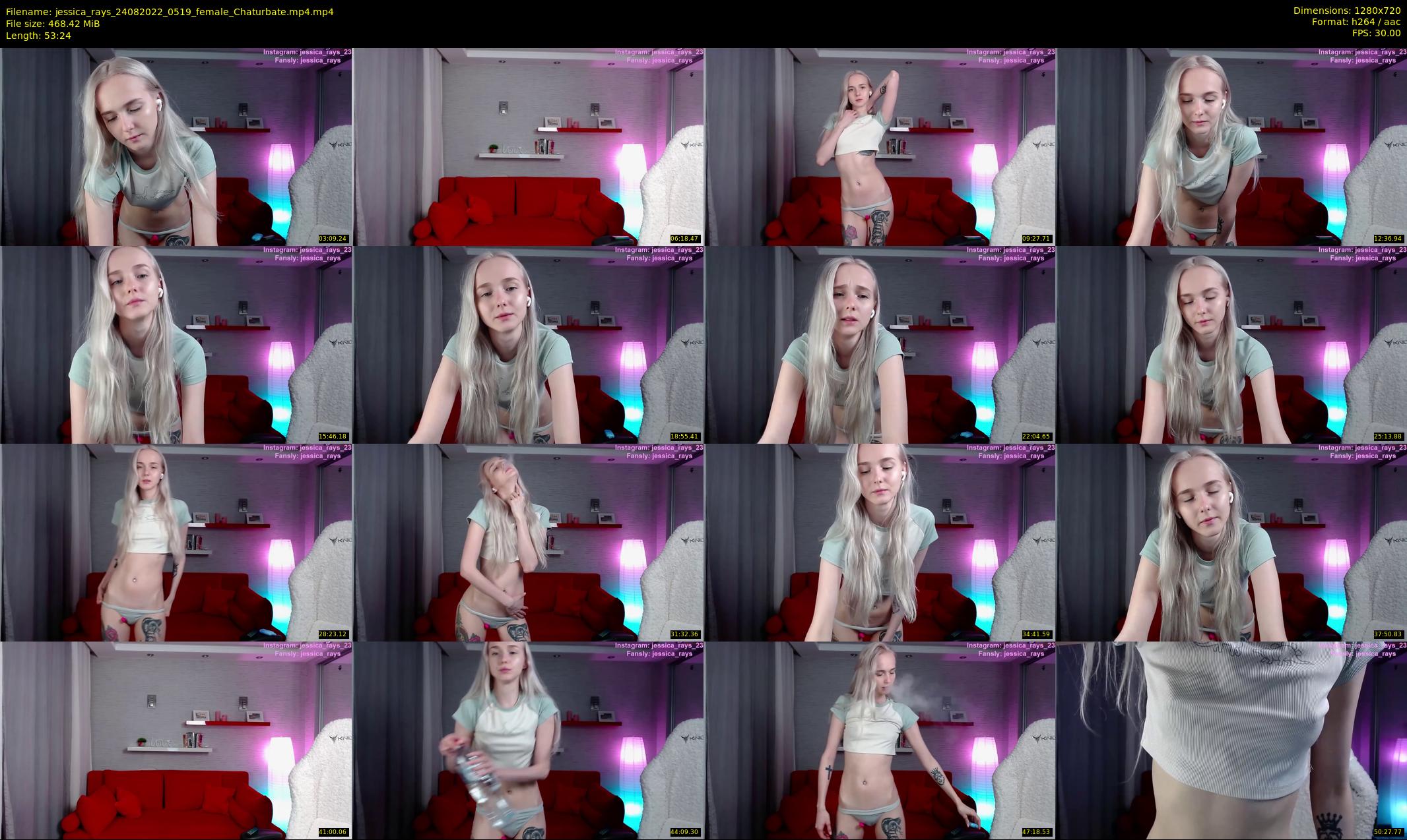 jessica_rays — 54 minute Chaturbate couple cam show recording, 720p, Aug 24, 2022