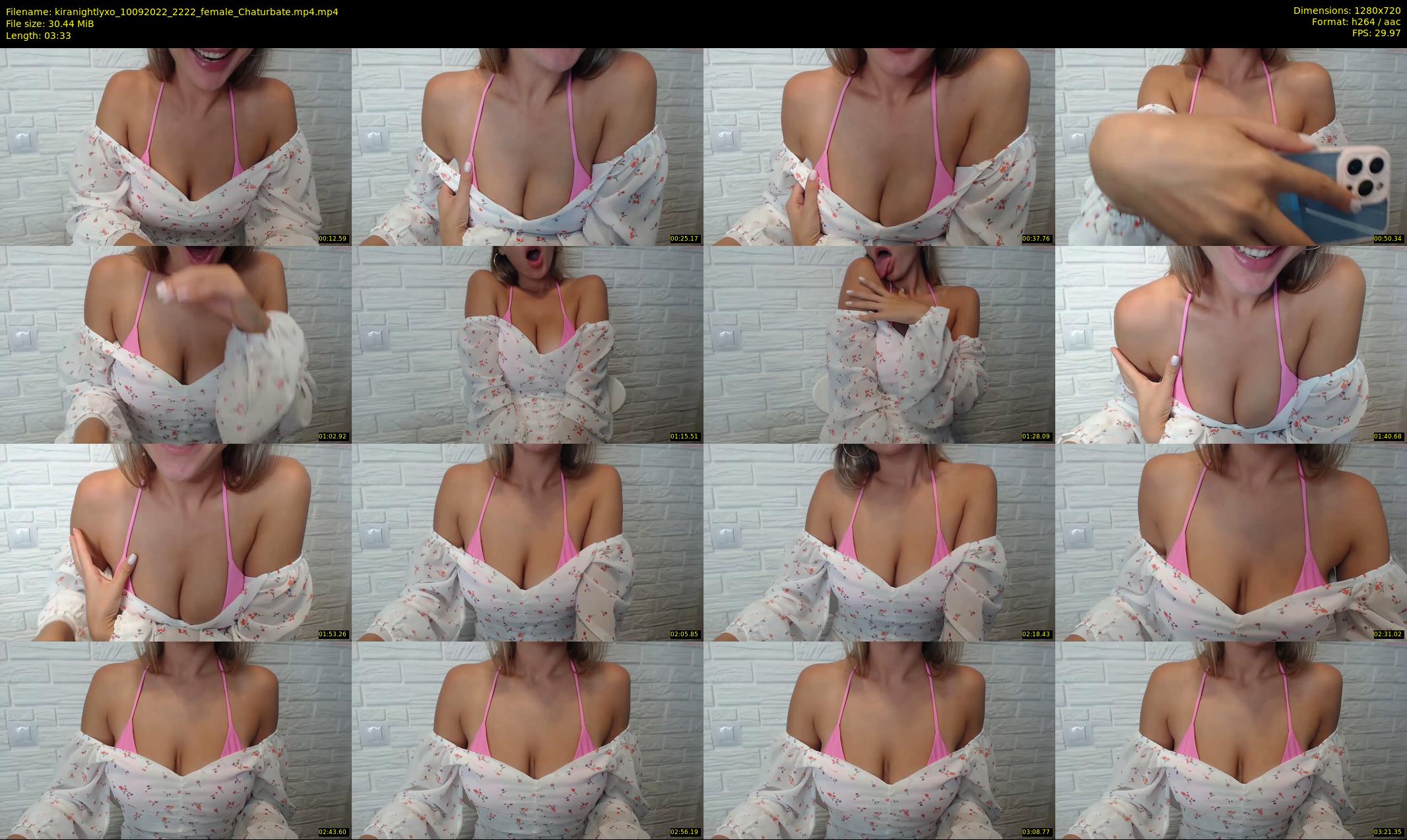 kiranightlyxo — 4 minute Chaturbate female cam show recording, 720p, Sep 10, 2022