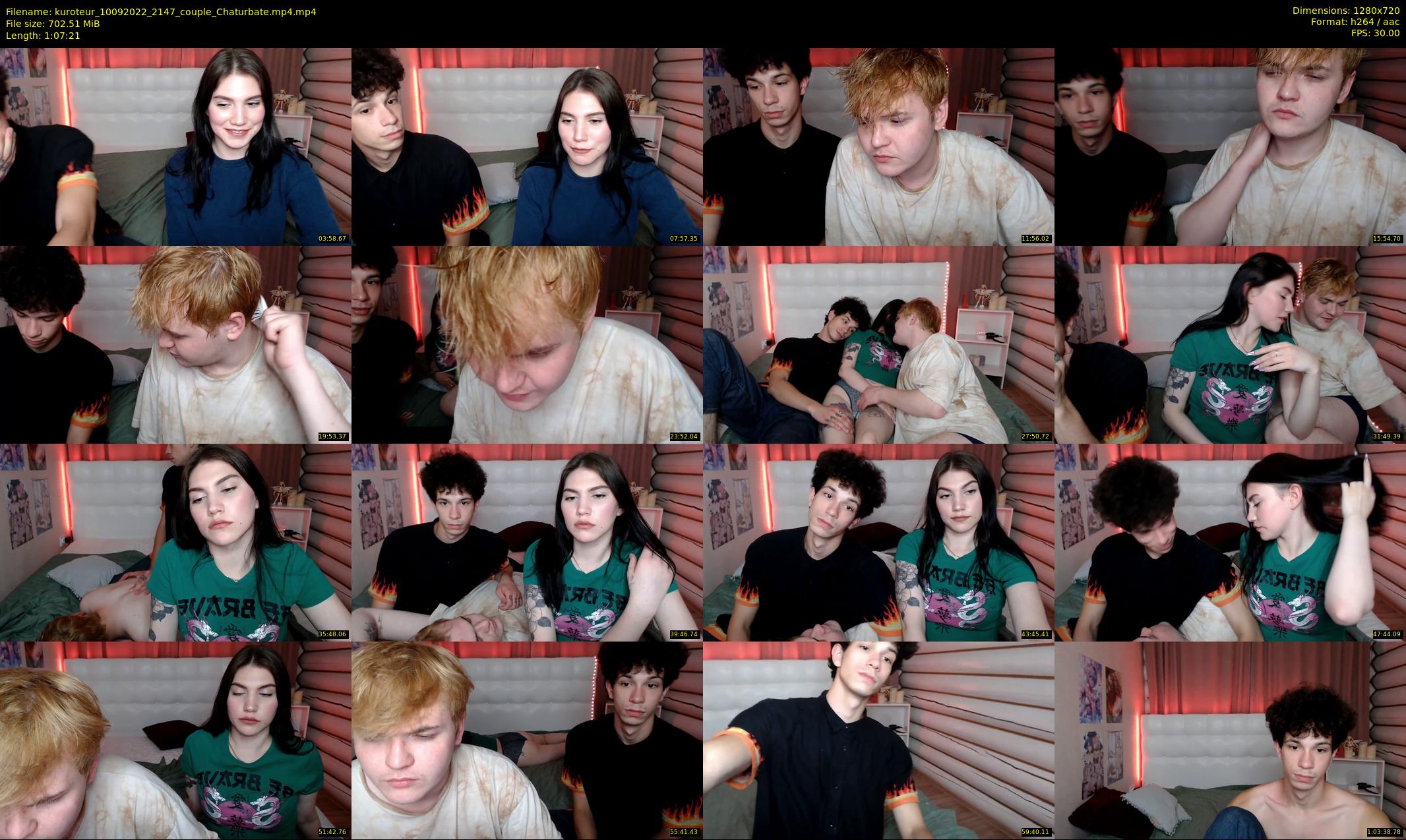 kuroteur — 68 minute Chaturbate couple cam show recording, 720p, Sep 10, 2022