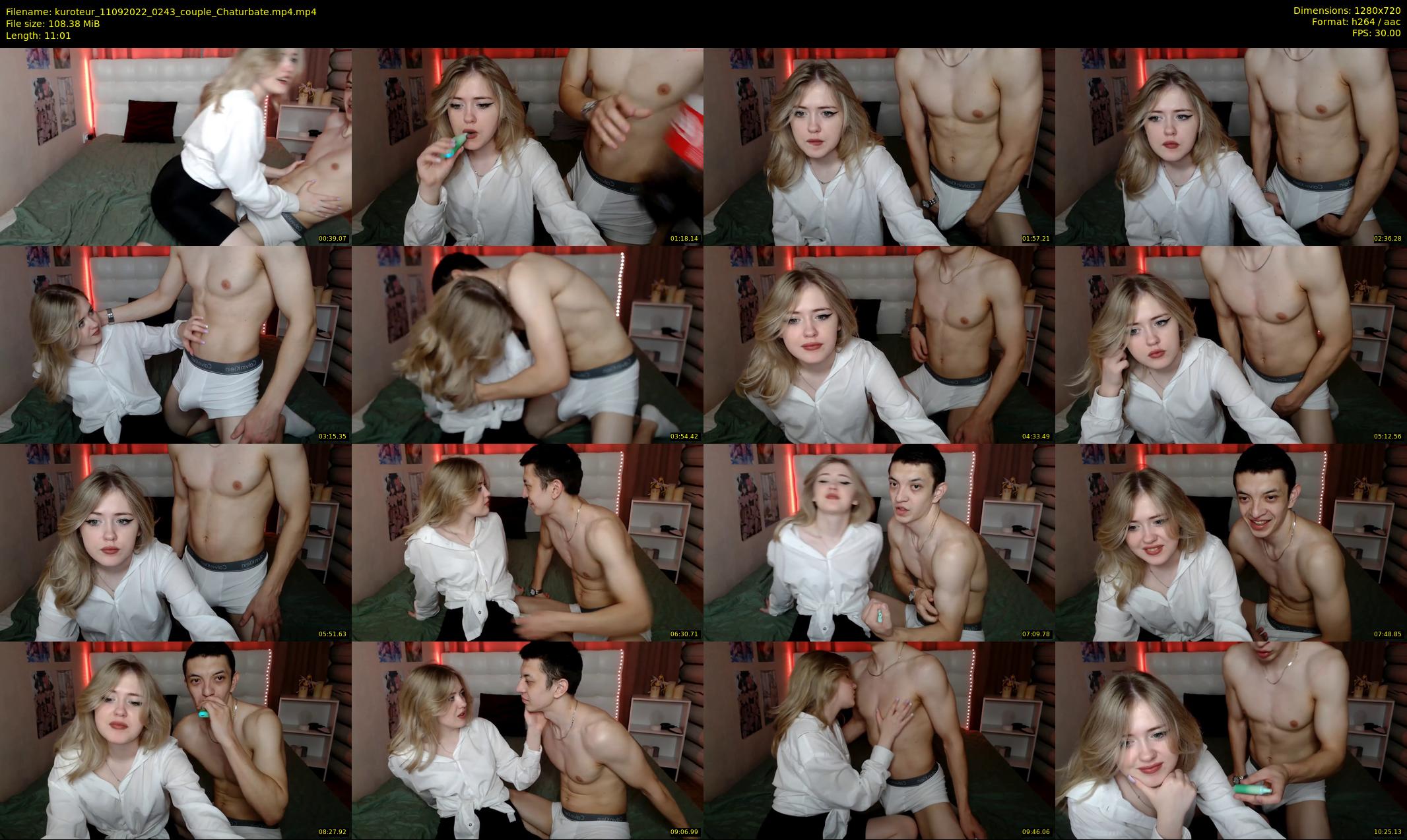 kuroteur — 12 minute Chaturbate couple cam show recording, 720p, Sep 11, 2022
