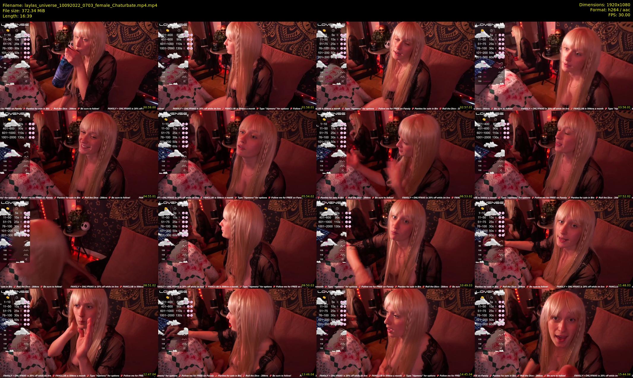 laylas_universe — 17 minute Chaturbate female cam show recording, 1080p, Sep 10, 2022