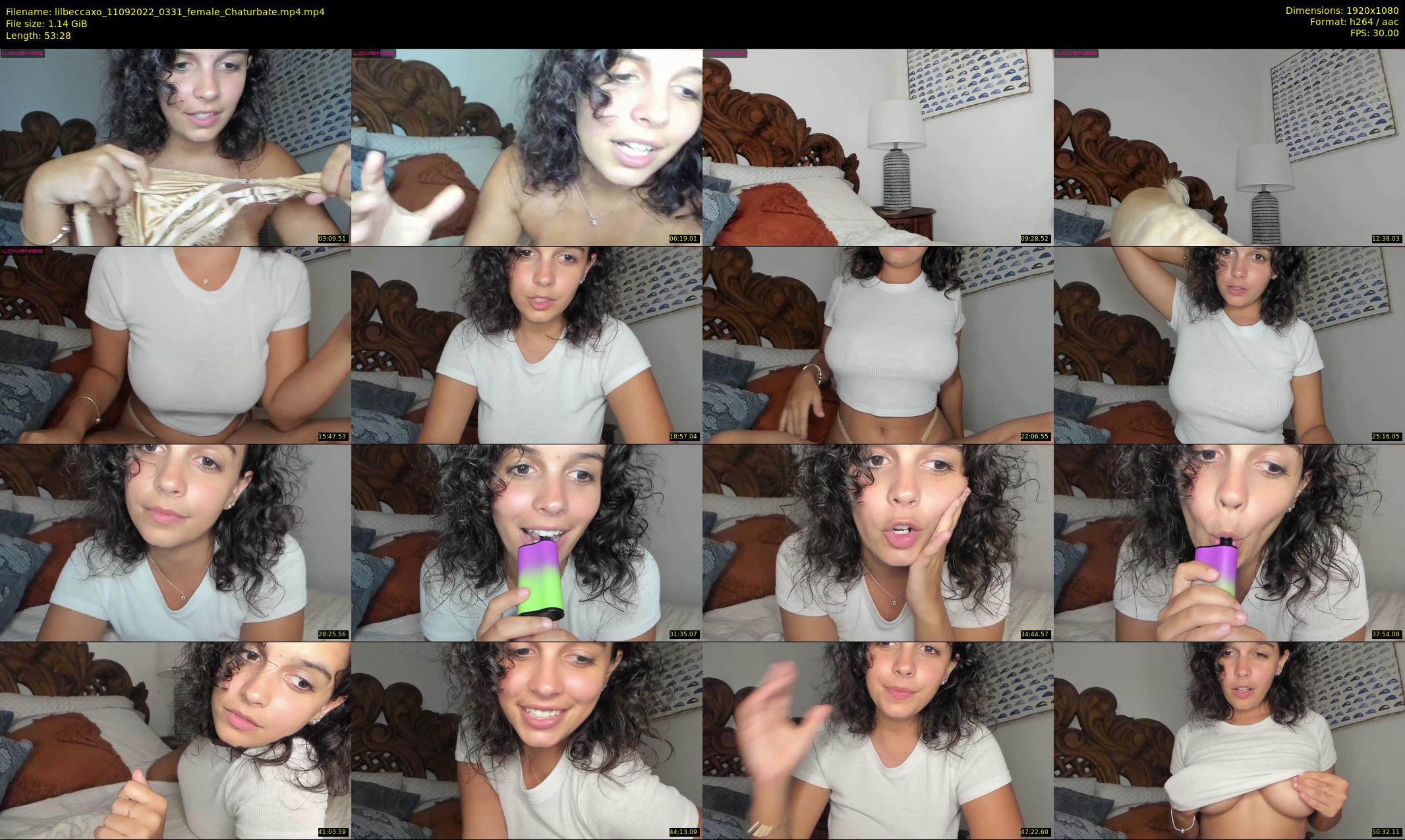 lilbeccaxo — 54 minute Chaturbate female cam show recording, 1080p, Sep 11, 2022