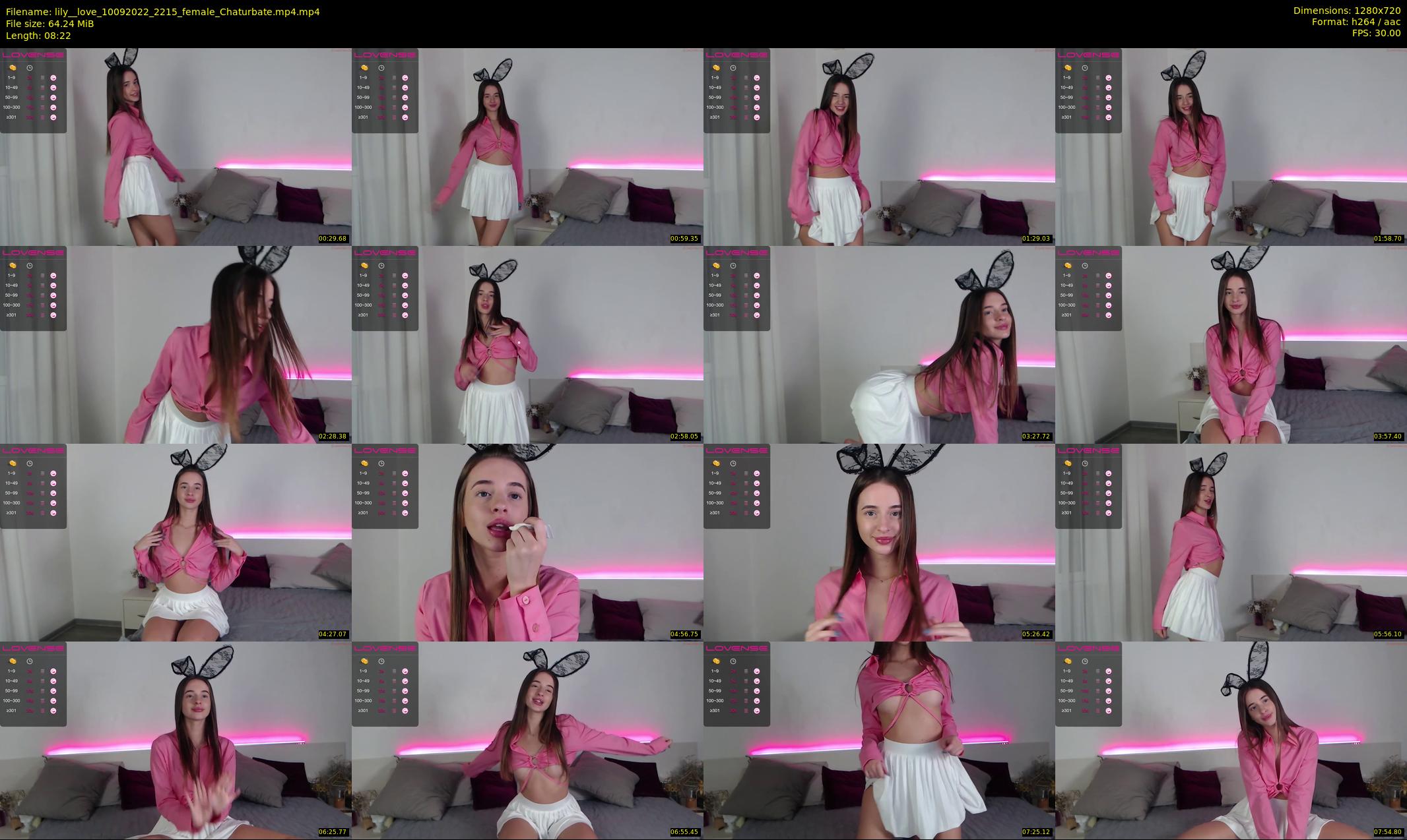 lily__love — 9 minute Chaturbate female cam show recording, 720p, Sep 10, 2022