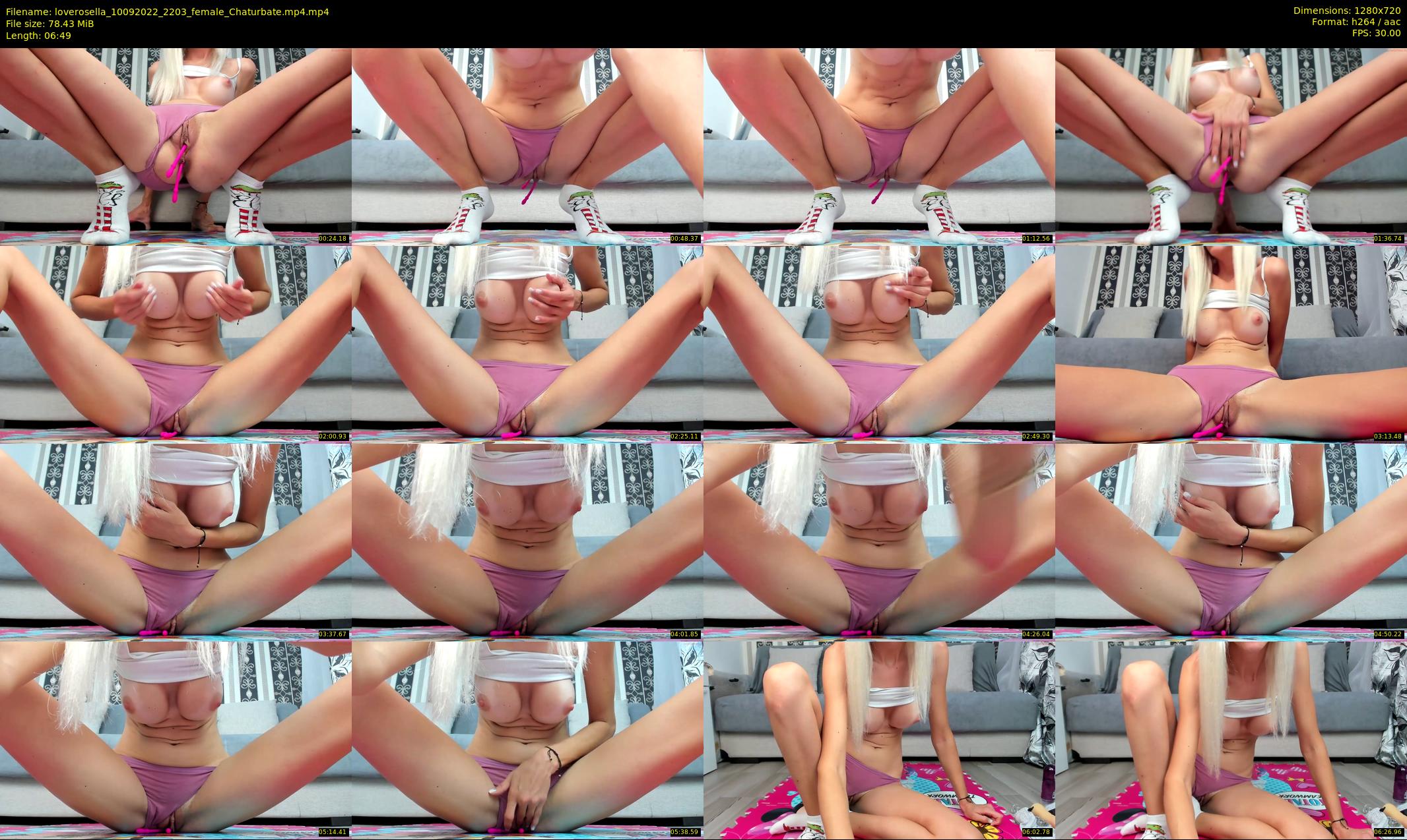 loverosella — 7 minute Chaturbate female cam show recording, 720p, Sep 10, 2022