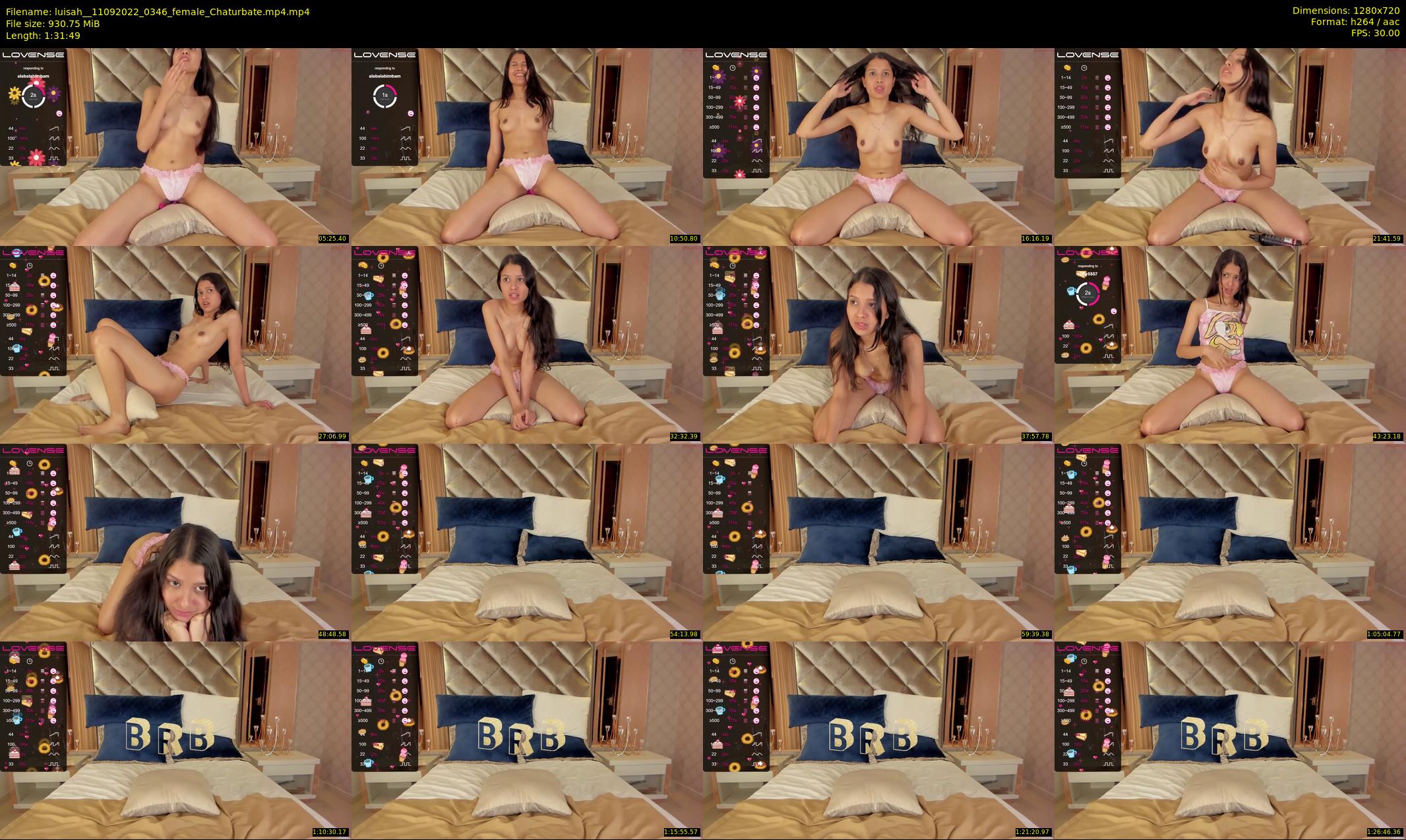 luisah_ — 92 minute Chaturbate female cam show recording, 720p, Sep 11, 2022
