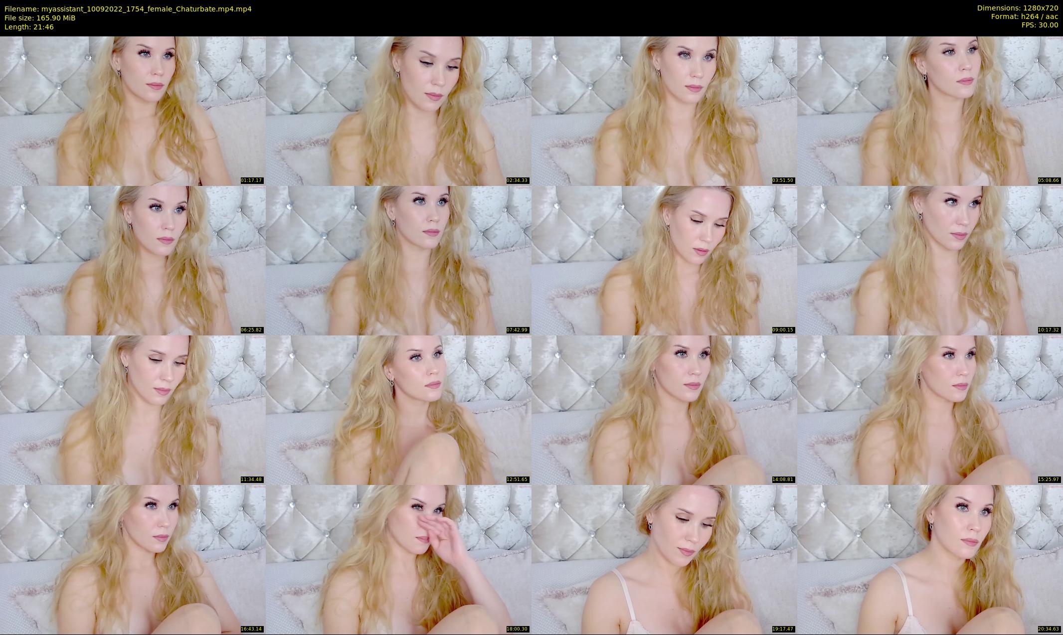 myassistant — 22 minute Chaturbate female cam show recording, 720p, Sep 10, 2022