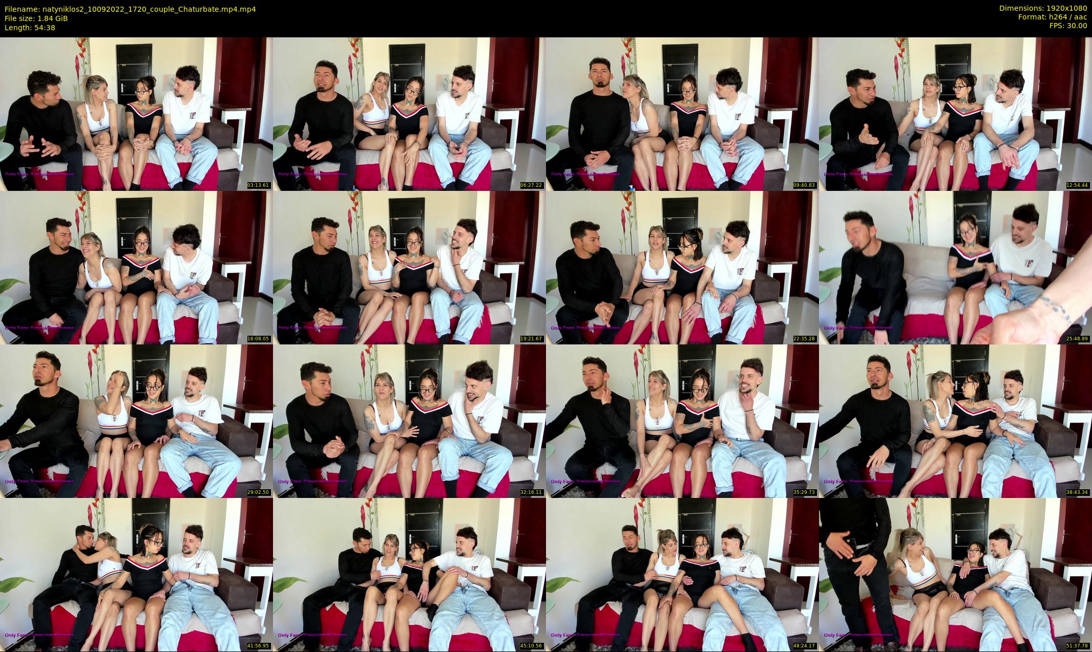 natyniklos2 — 55 minute Chaturbate couple cam show recording, 1080p, Sep 10, 2022