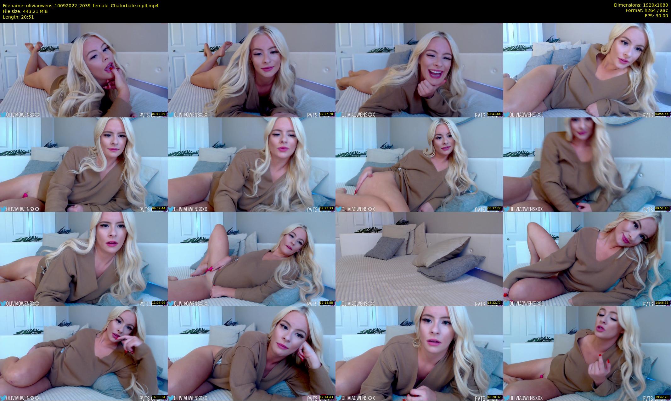 oliviaowens — 21 minute Chaturbate female cam show recording, 1080p, Sep 10, 2022