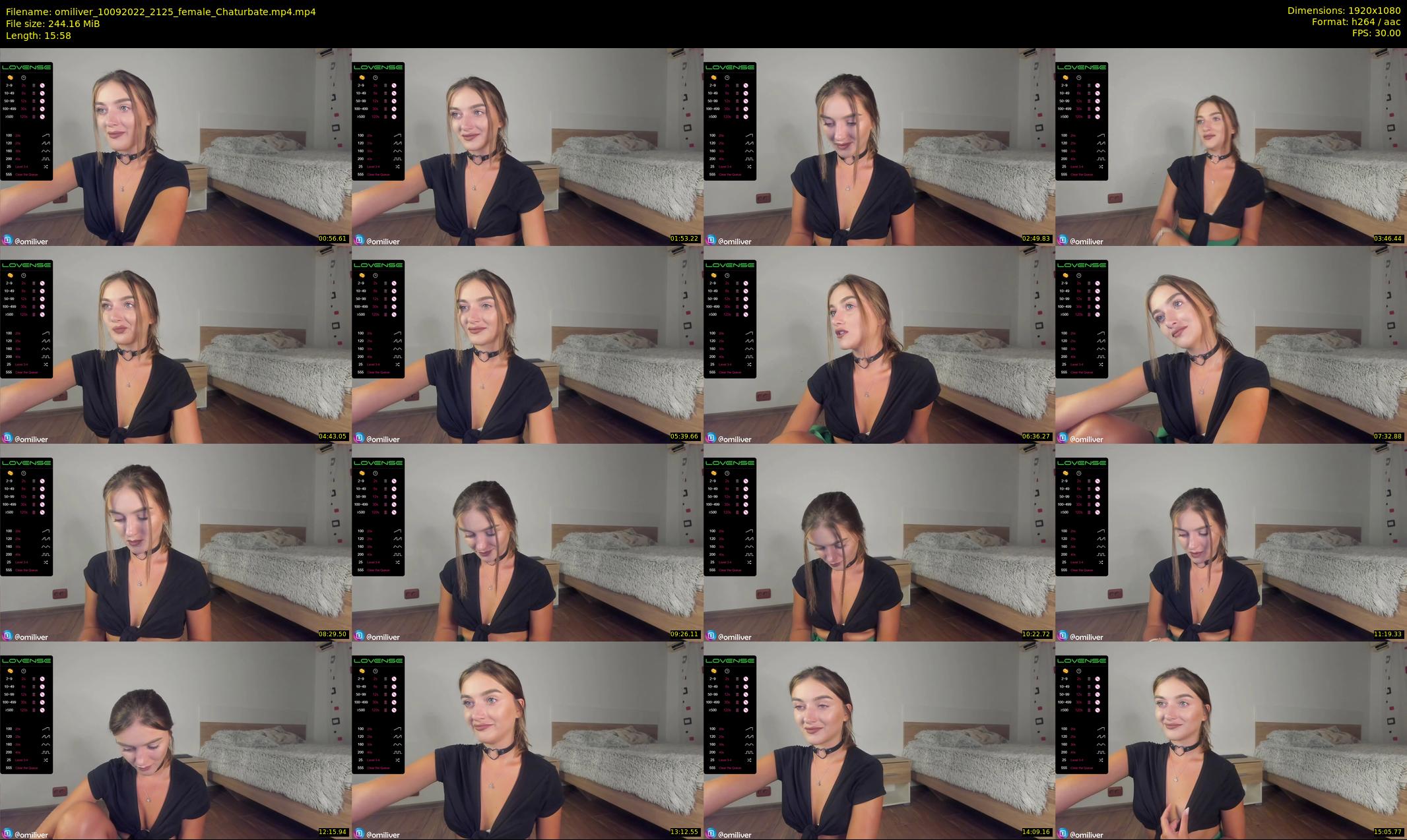 omiliver — 16 minute Chaturbate female cam show recording, 1080p, Sep 10, 2022