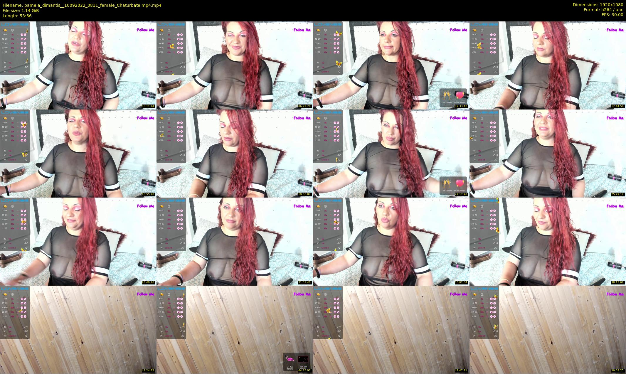 pamela_dimantis_ — 54 minute Chaturbate female cam show recording, 1080p, Sep 10, 2022