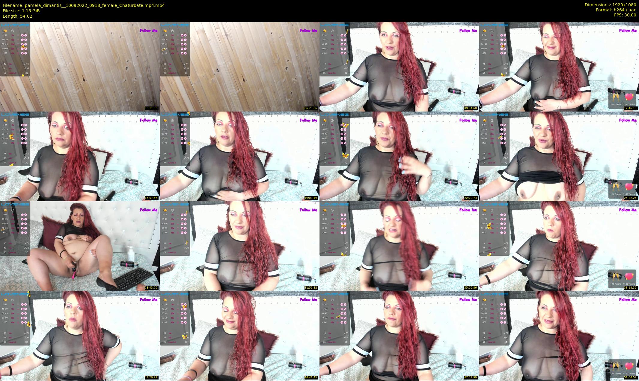 pamela_dimantis_ — 55 minute Chaturbate female cam show recording, 1080p, Sep 10, 2022