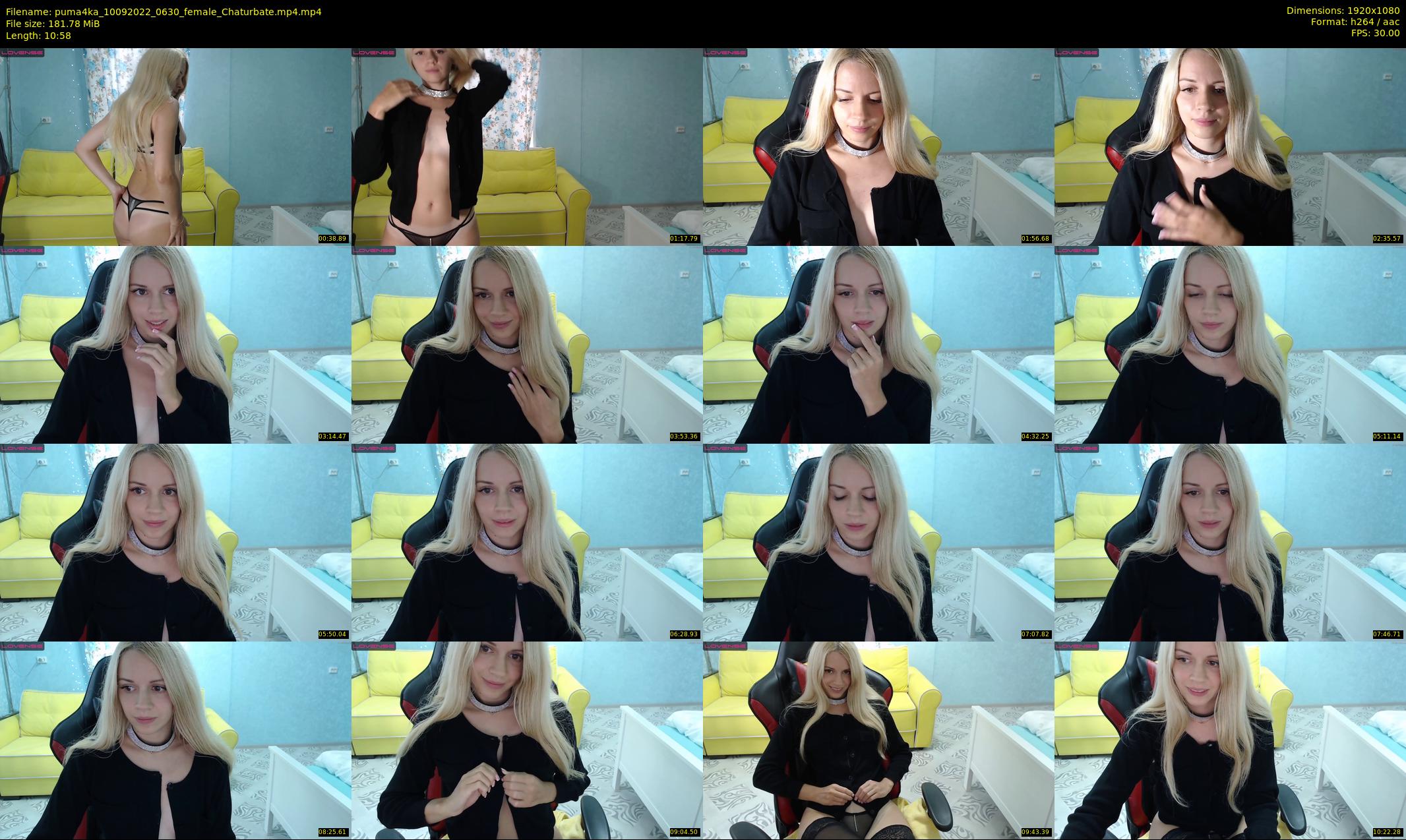 puma4ka — 11 minute Chaturbate female cam show recording, 1080p, Sep 10, 2022