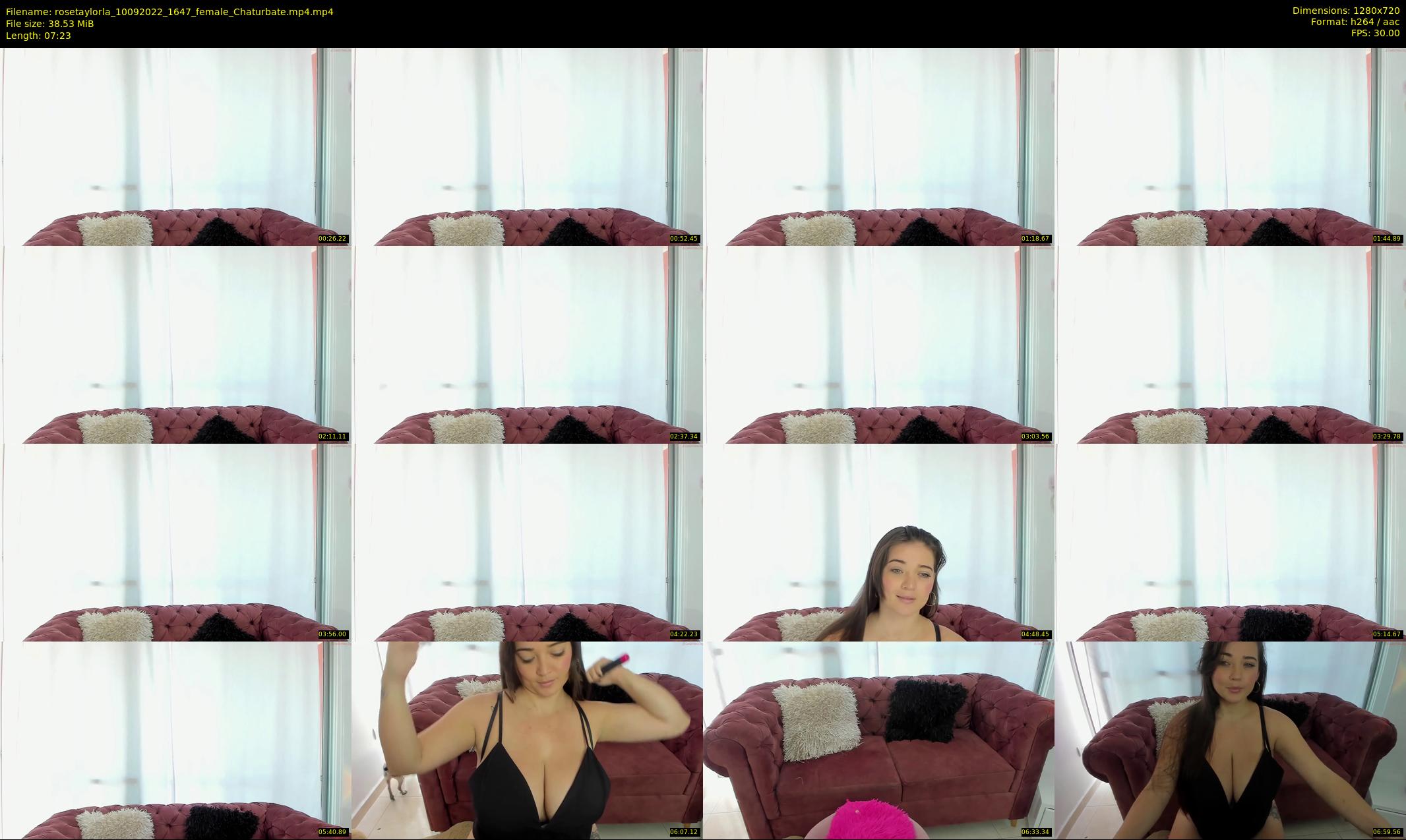 rosetaylorla — 8 minute Chaturbate female cam show recording, 720p, Sep 10, 2022