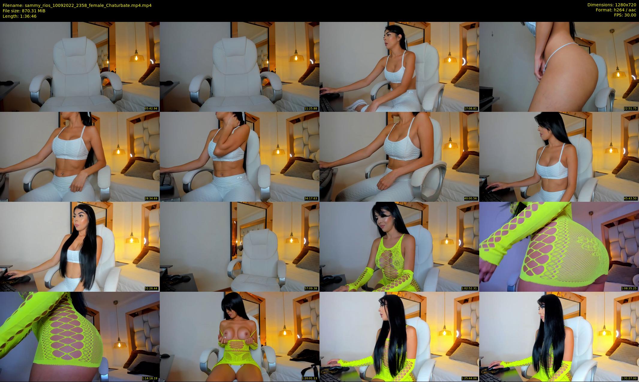 sammy_rios — 97 minute Chaturbate female cam show recording, 720p, Sep 10, 2022