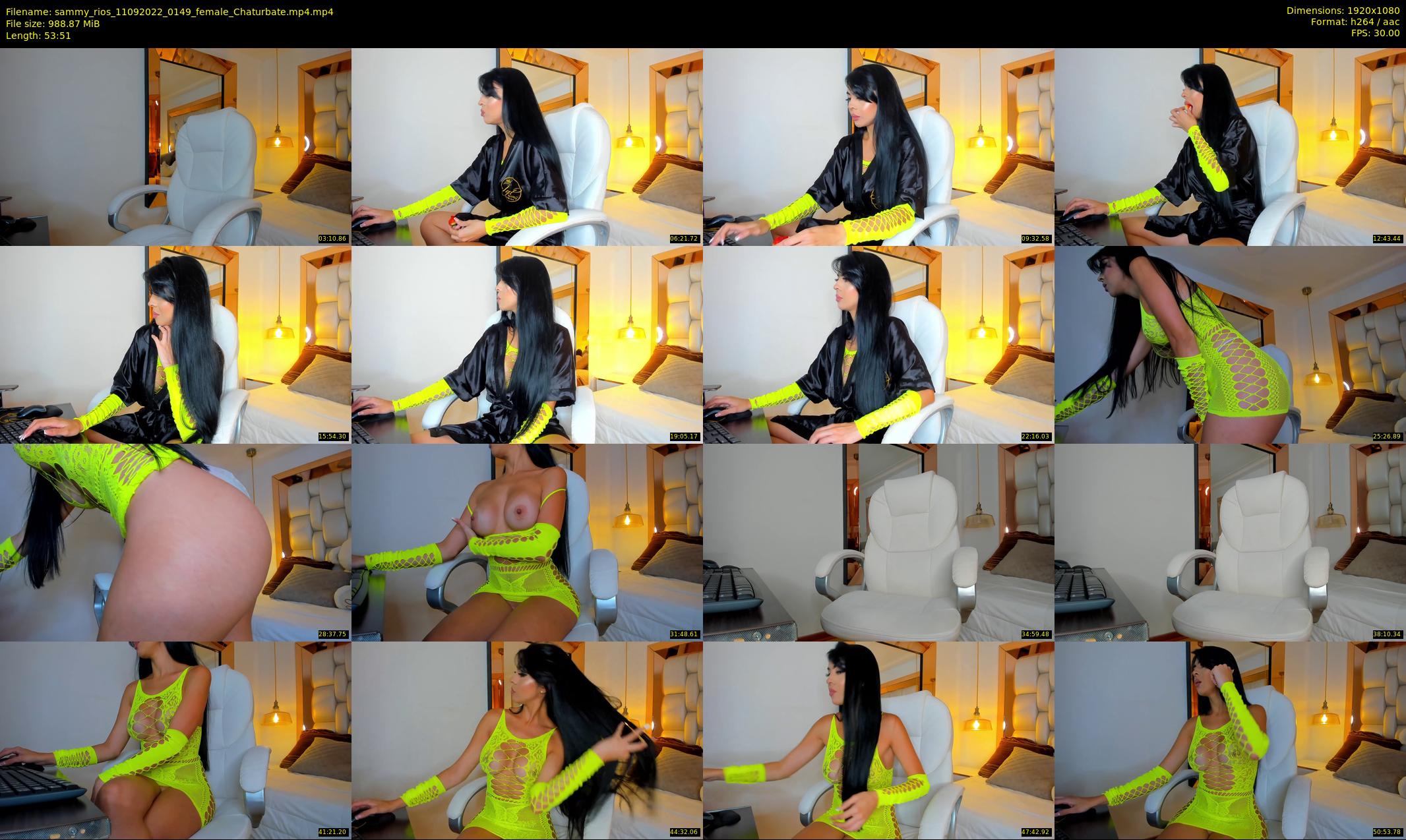 sammy_rios — 54 minute Chaturbate female cam show recording, 1080p, Sep 11, 2022