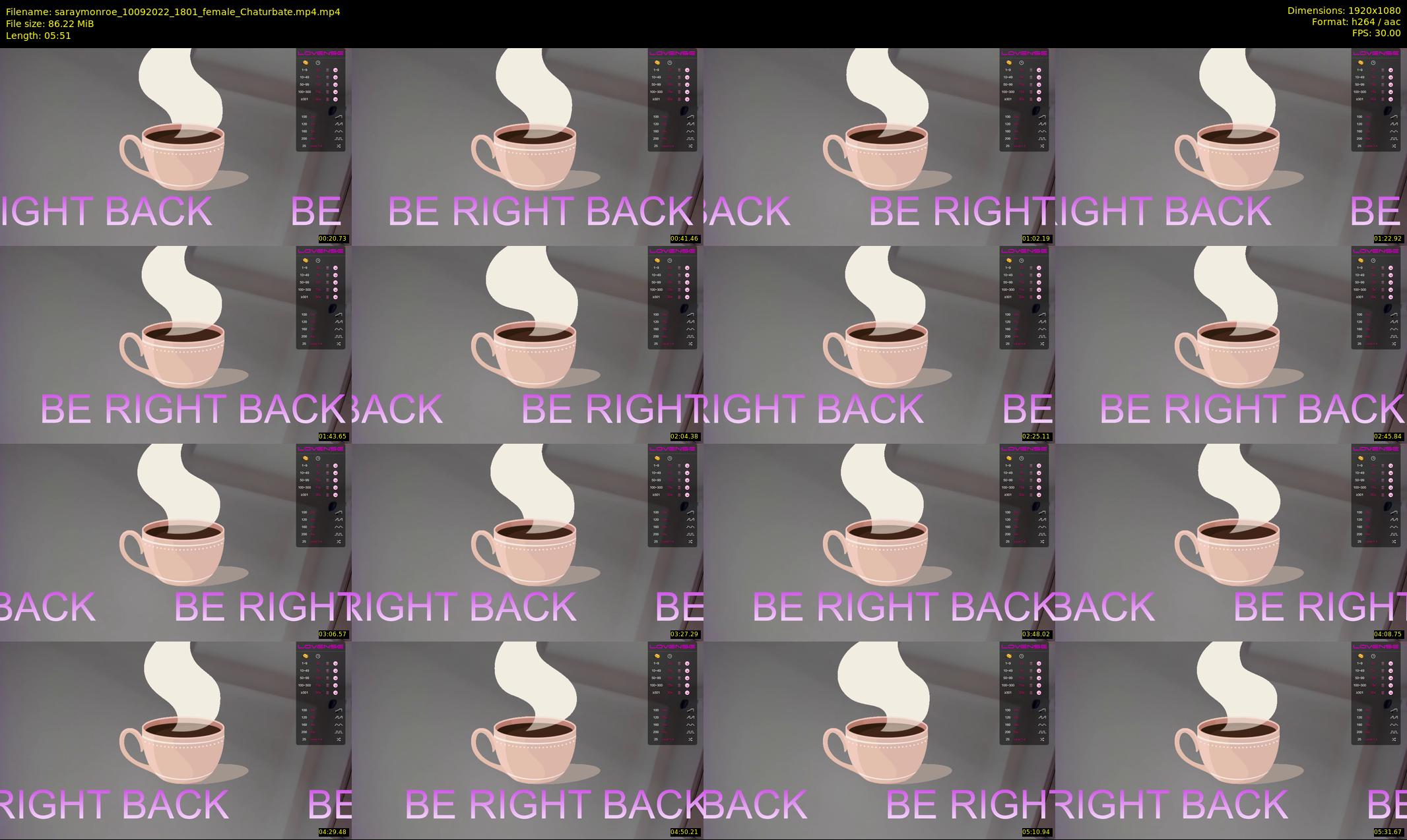 saraymonroe — 6 minute Chaturbate female cam show recording, 1080p, Sep 10, 2022