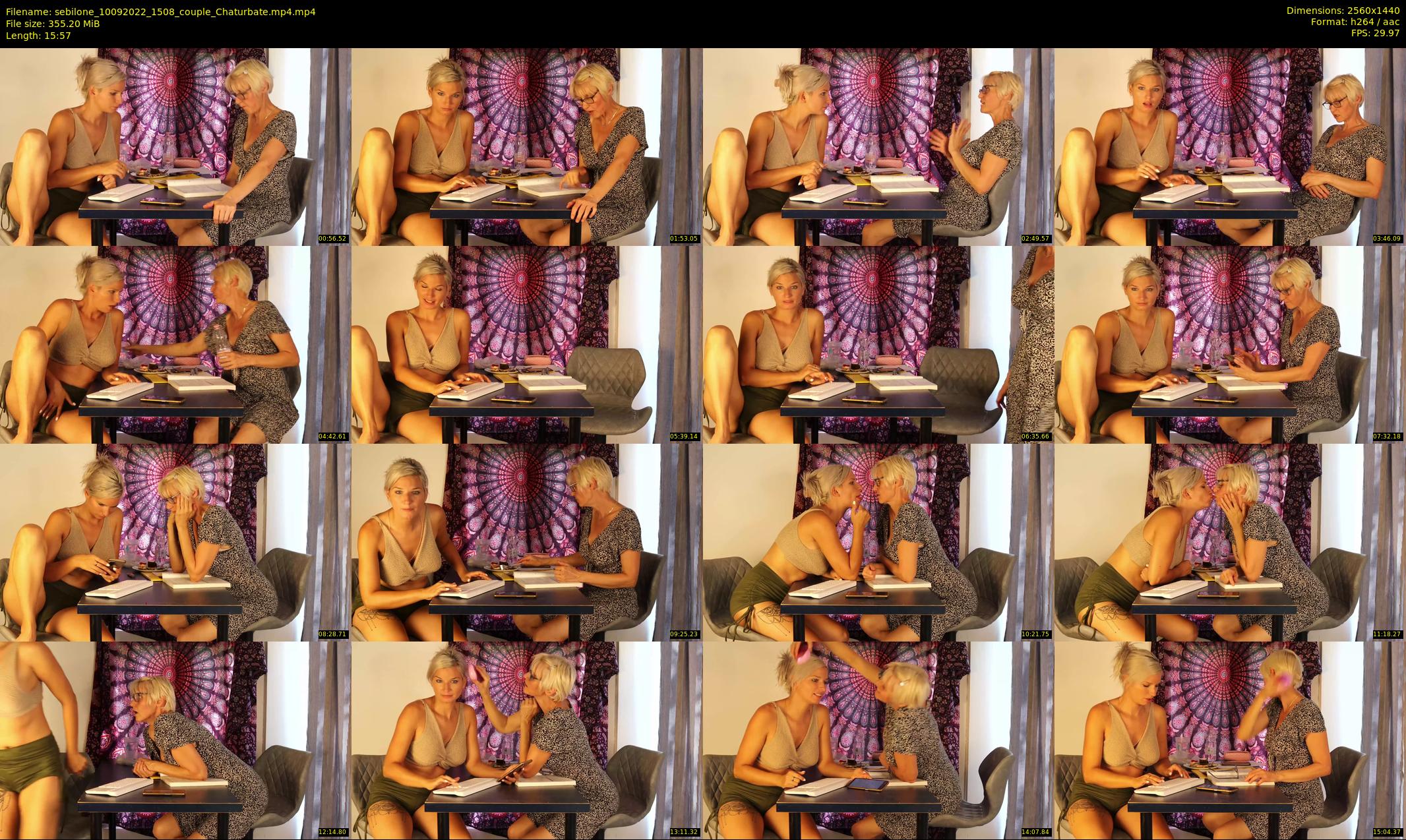 sebilone — 16 minute Chaturbate couple cam show recording, 1080p, Sep 10, 2022