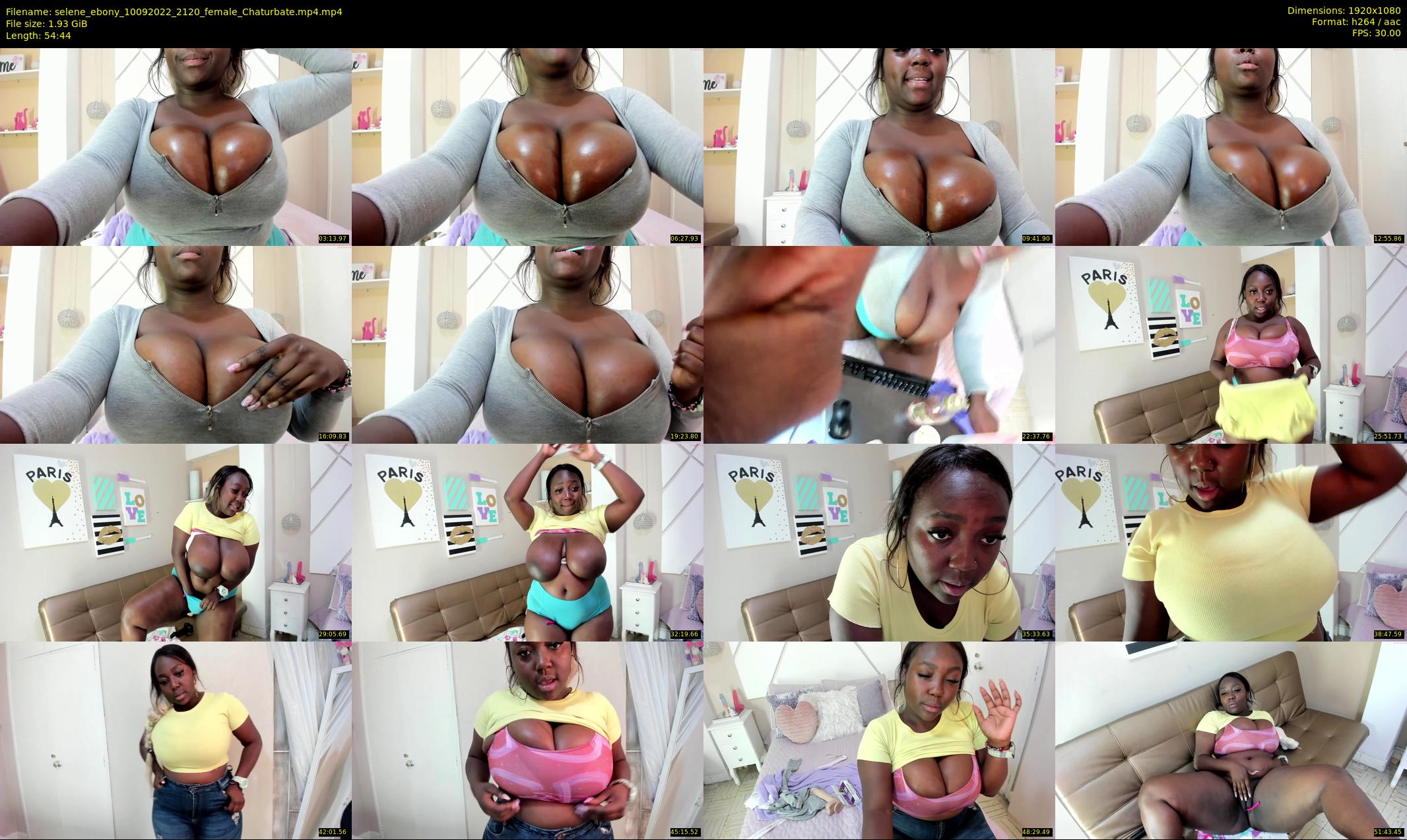 selene_ebony — 55 minute Chaturbate female cam show recording, 1080p, Sep 10, 2022