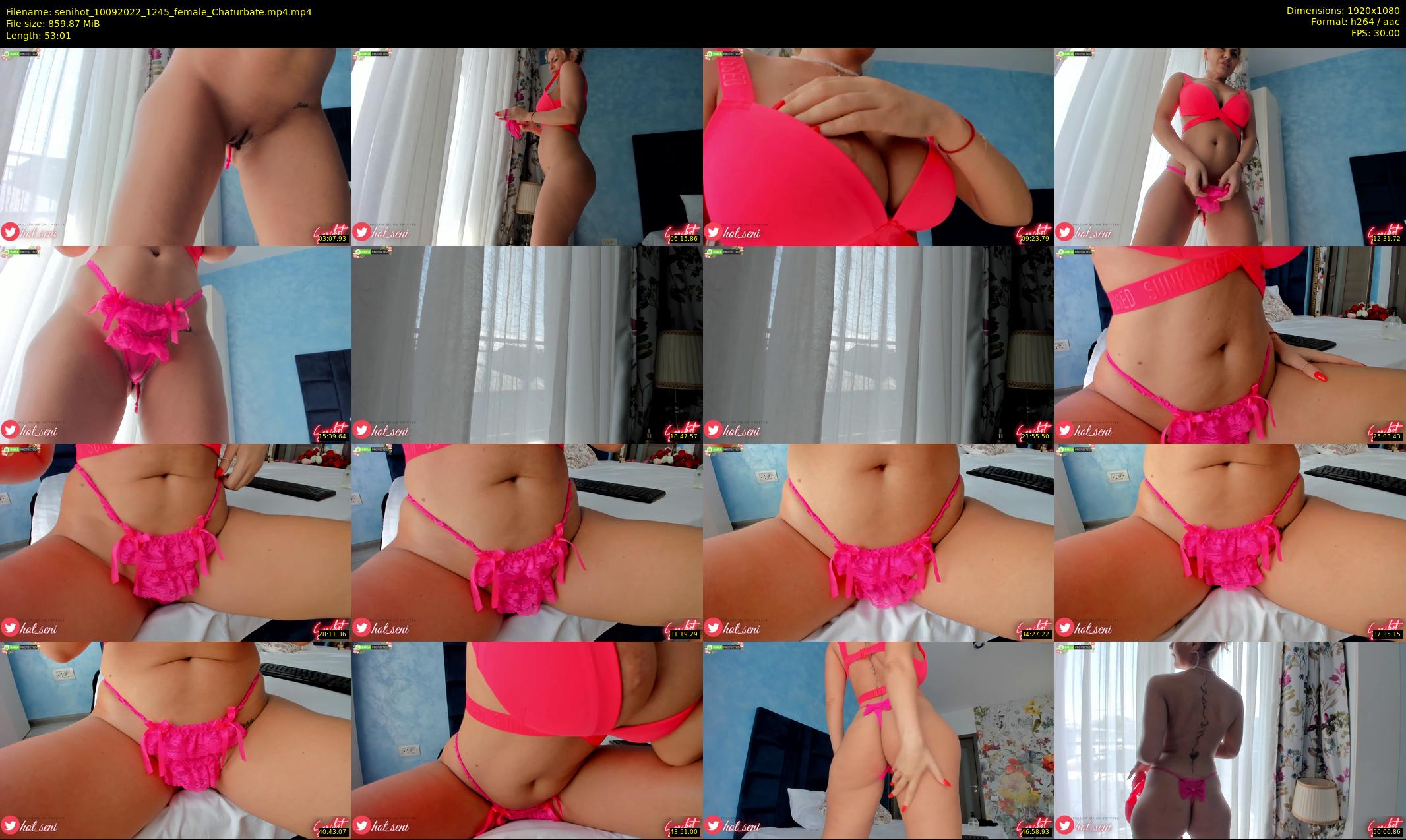 senihot — 54 minute Chaturbate female cam show recording, 1080p, Sep 10, 2022
