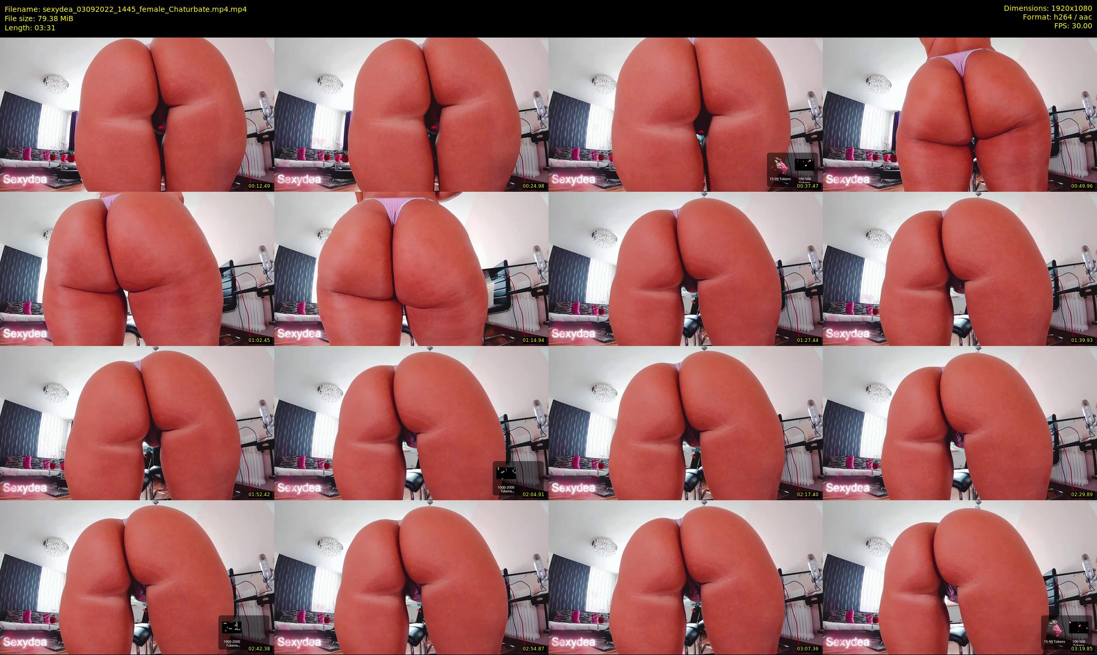 sexydea — 4 minute Chaturbate female cam show recording, 1080p, Sep 3, 2022