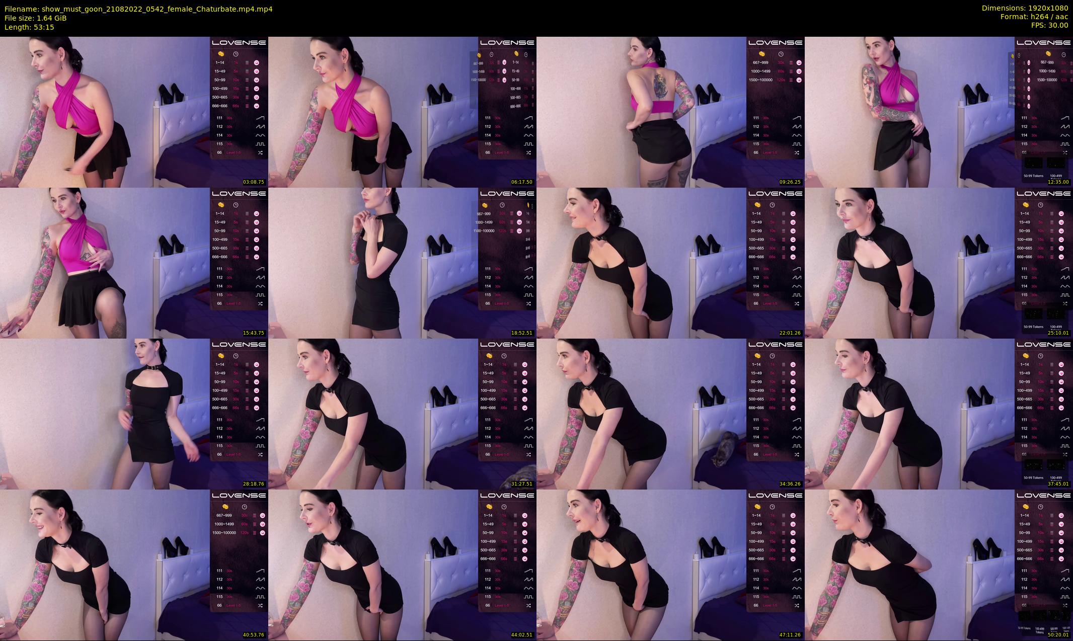 show_must_goon — 54 minute Chaturbate female cam show recording, 1080p, Aug 21, 2022