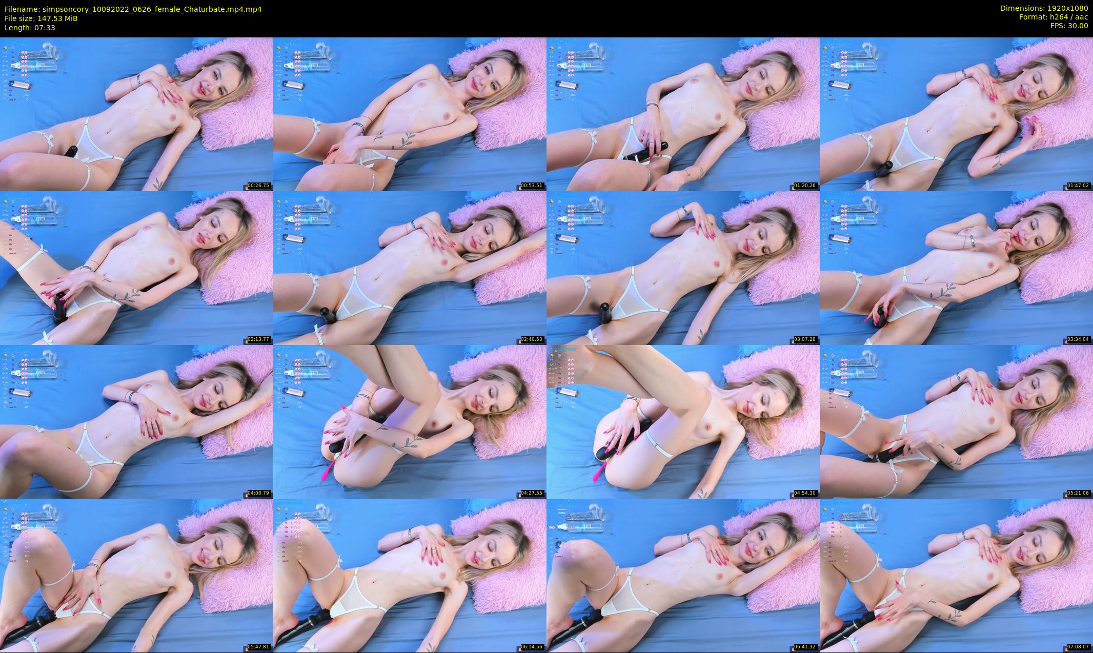 simpsoncory — 8 minute Chaturbate female cam show recording, 1080p, Sep 10, 2022