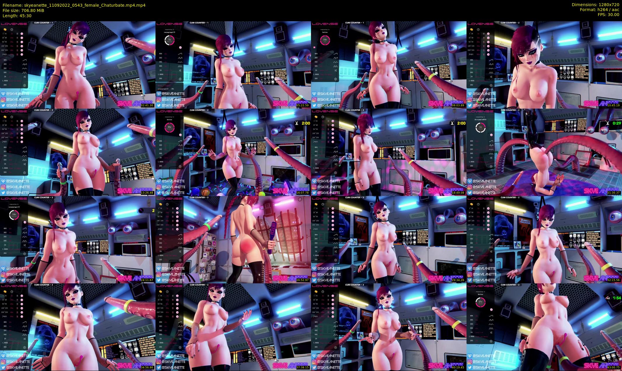 skyeanette — 46 minute Chaturbate female cam show recording, 720p, Sep 11, 2022